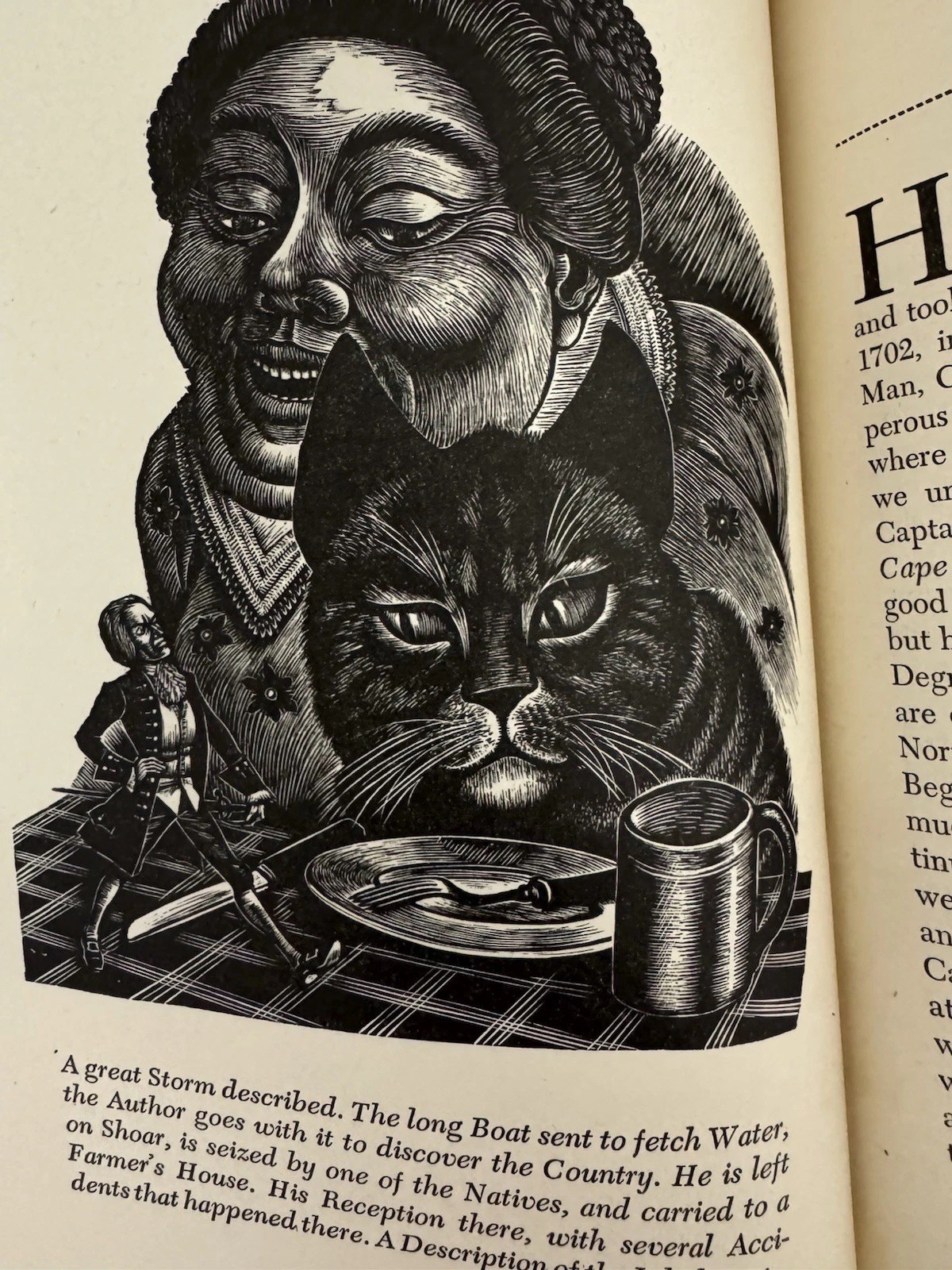 Gulliver’s Travels 1940 Heritage Press Illustrated Slipcase + Sandglass