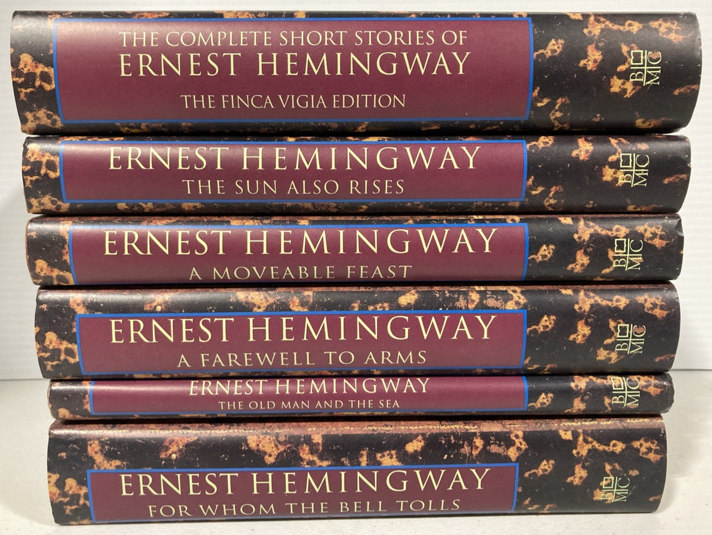 Lot of 6 Ernest Hemingway Book of the Month Club Hardcover Books w/ Dust Jacket