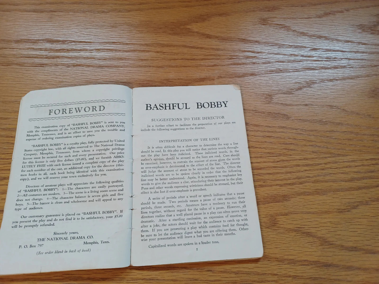 Bashful Bobby James C Parker Comedy In Three Acts 1936