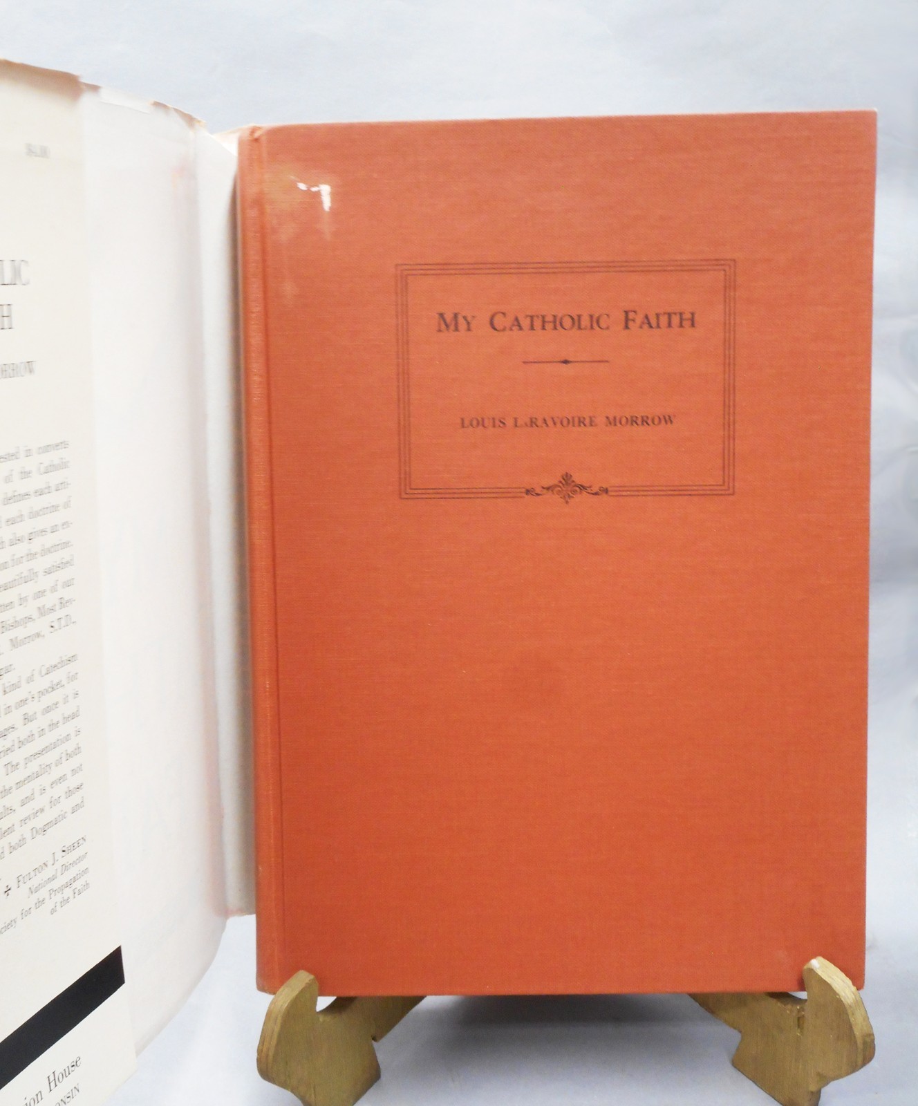 Vintage Book: 1960 MY CATHOLIC FAITH by Louis LaRavoire Morrow, HC/Dust Jacket