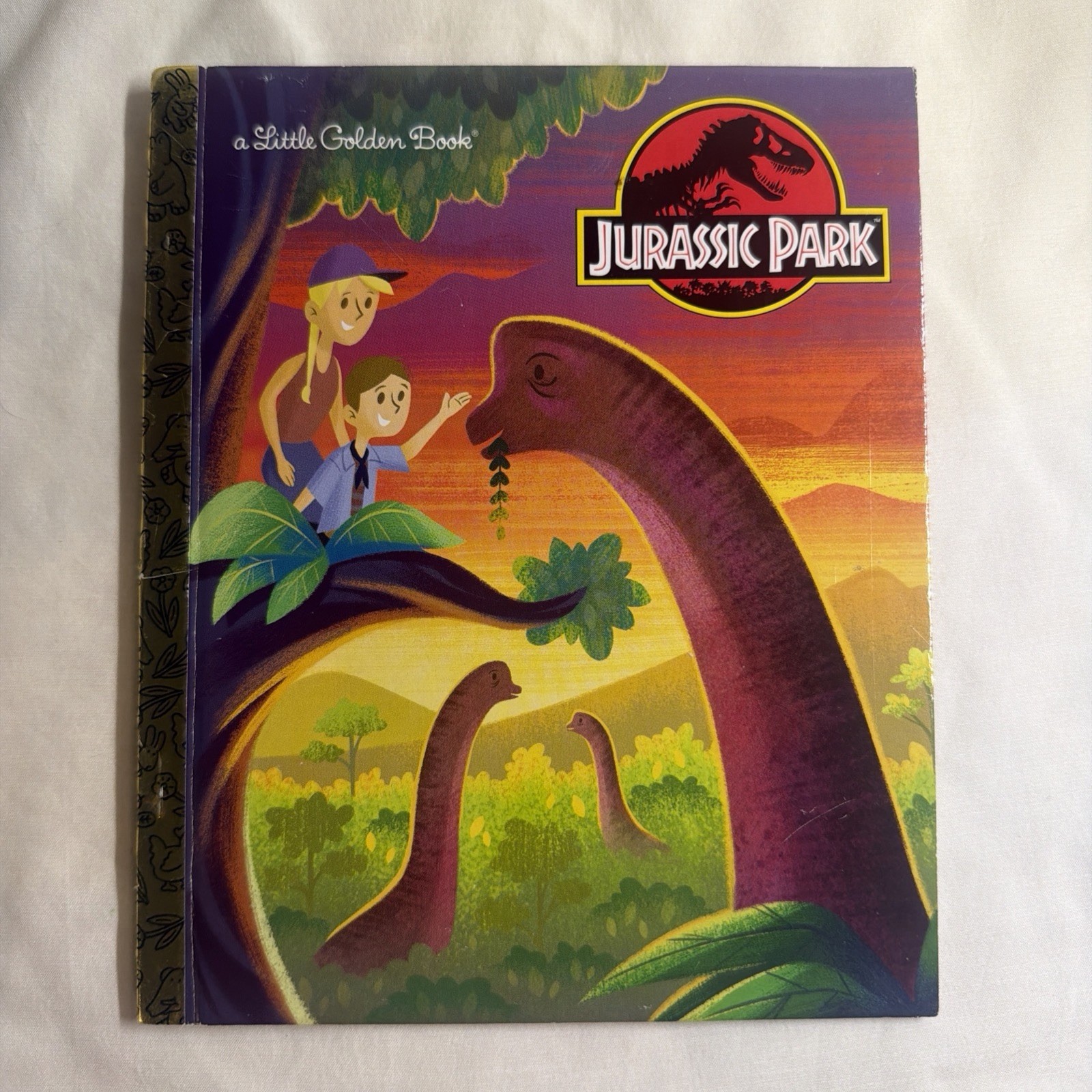 Vintage A Little Golden Book Jurassic Park! 2018 #3588