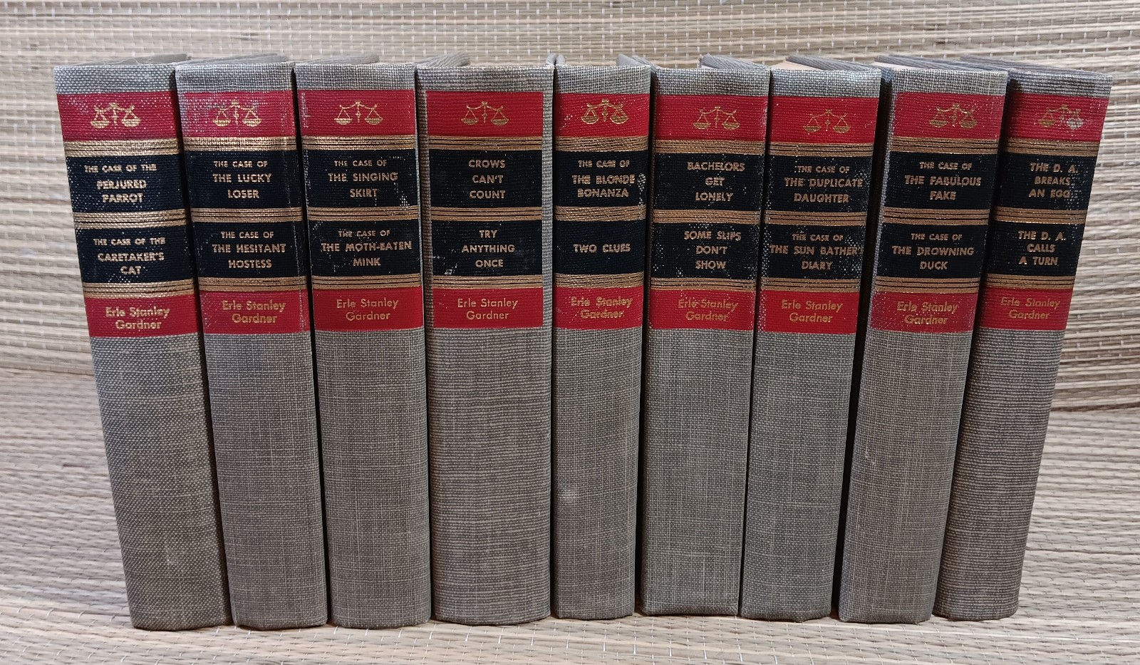 Vtg Lot/9 ERLE STANLEY GARDNER Perry Mason Mystery Hardcover Walter J Black #3