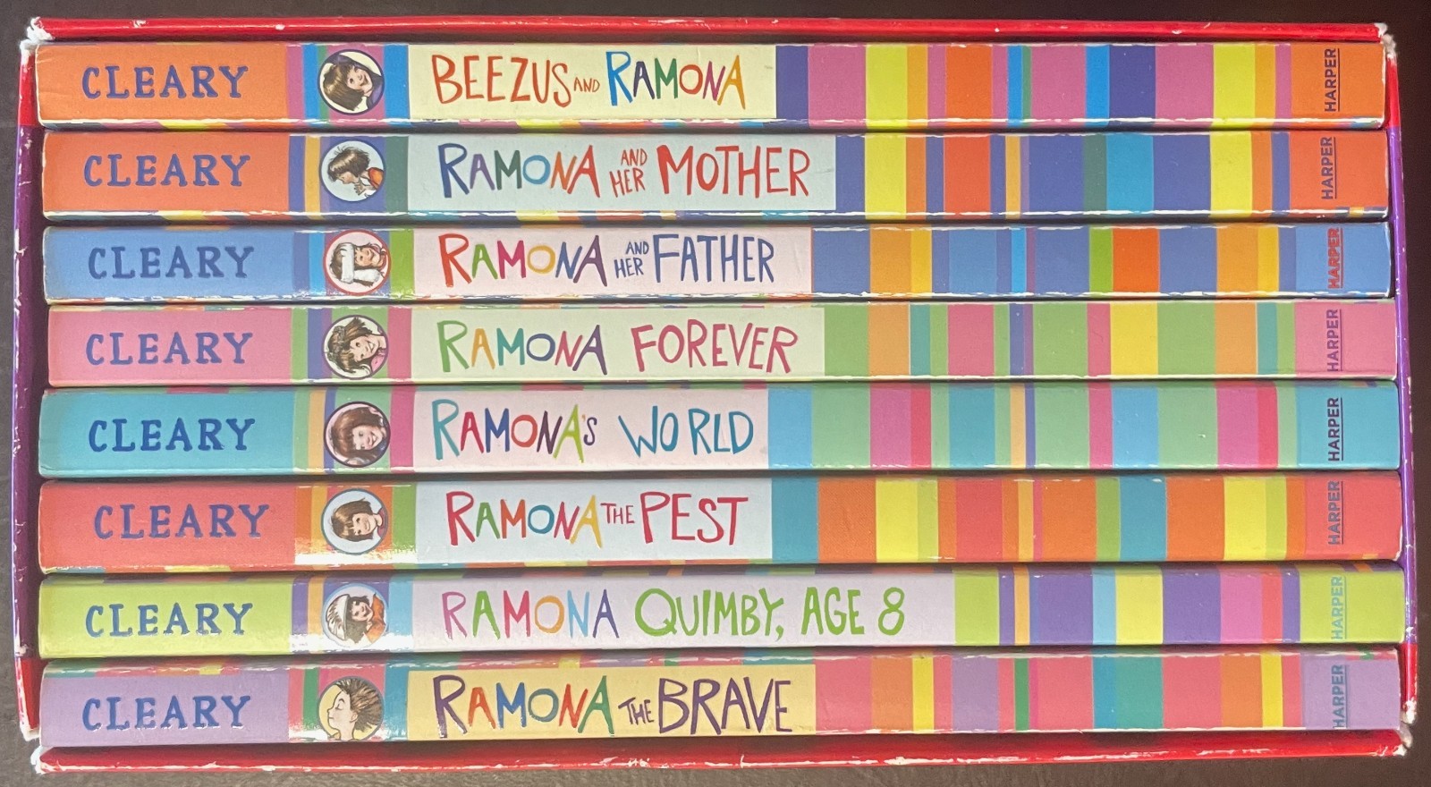 THE COMPLETE RAMONA COLLECTION. Beverly Cleary Books 1-8. Boxed Set. Pbk. GC