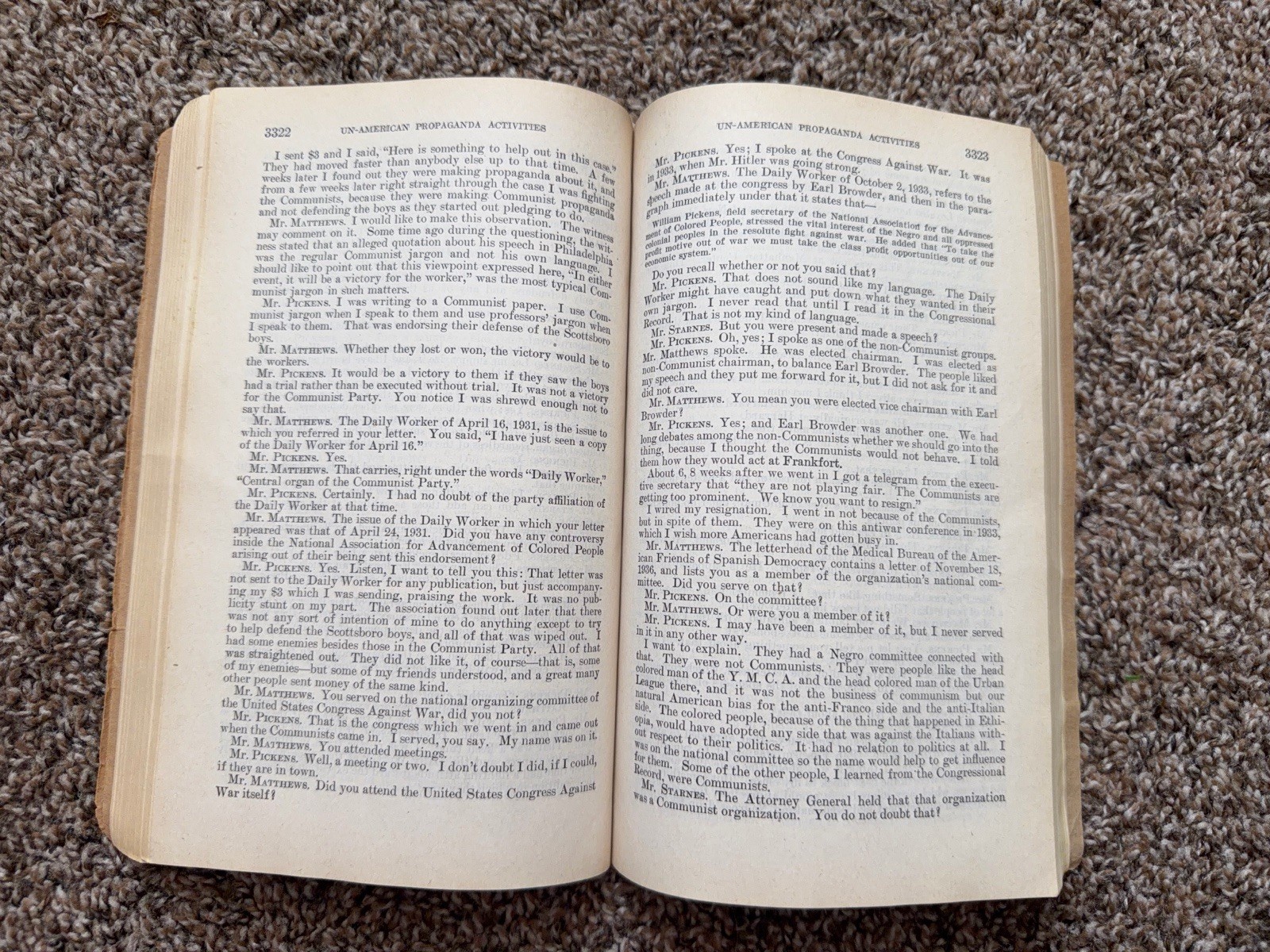 1943 Investigation Of Un-American Propaganda Activities In The USA Hearings