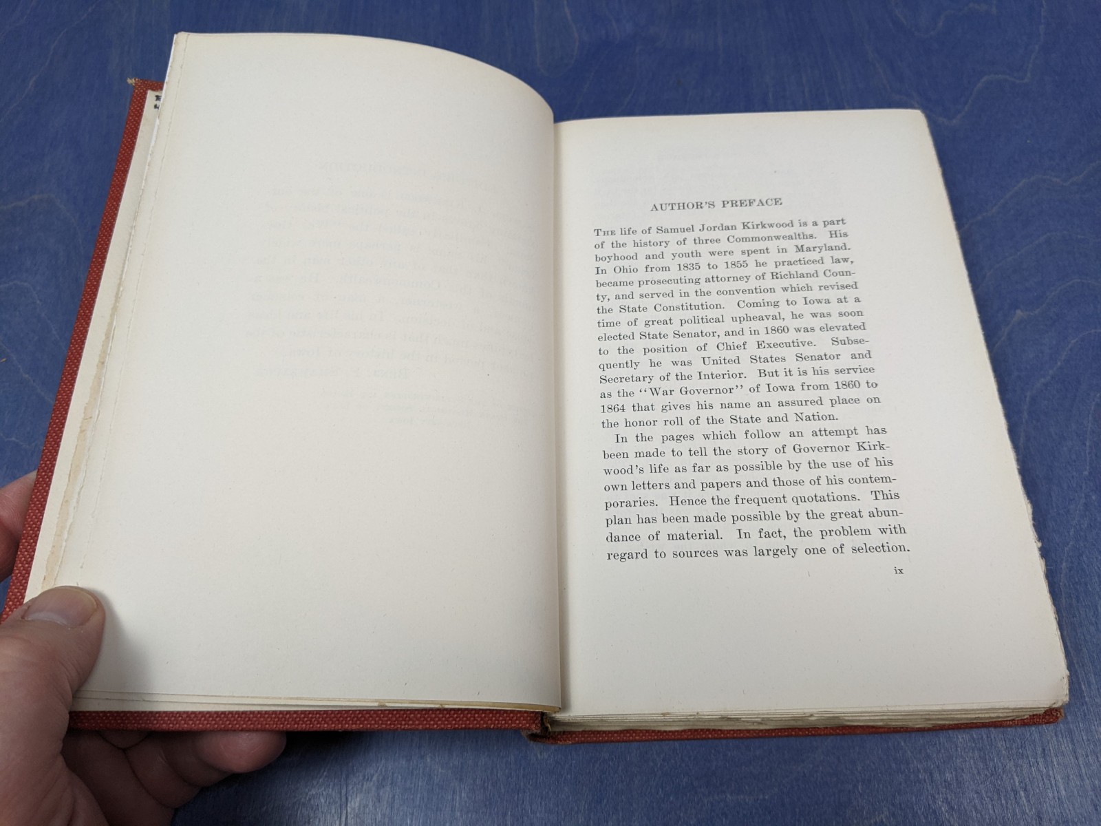 1917 Samuel Kirkwood Iowa Biographical Series Biography UNCUT PAGES IA Civil War