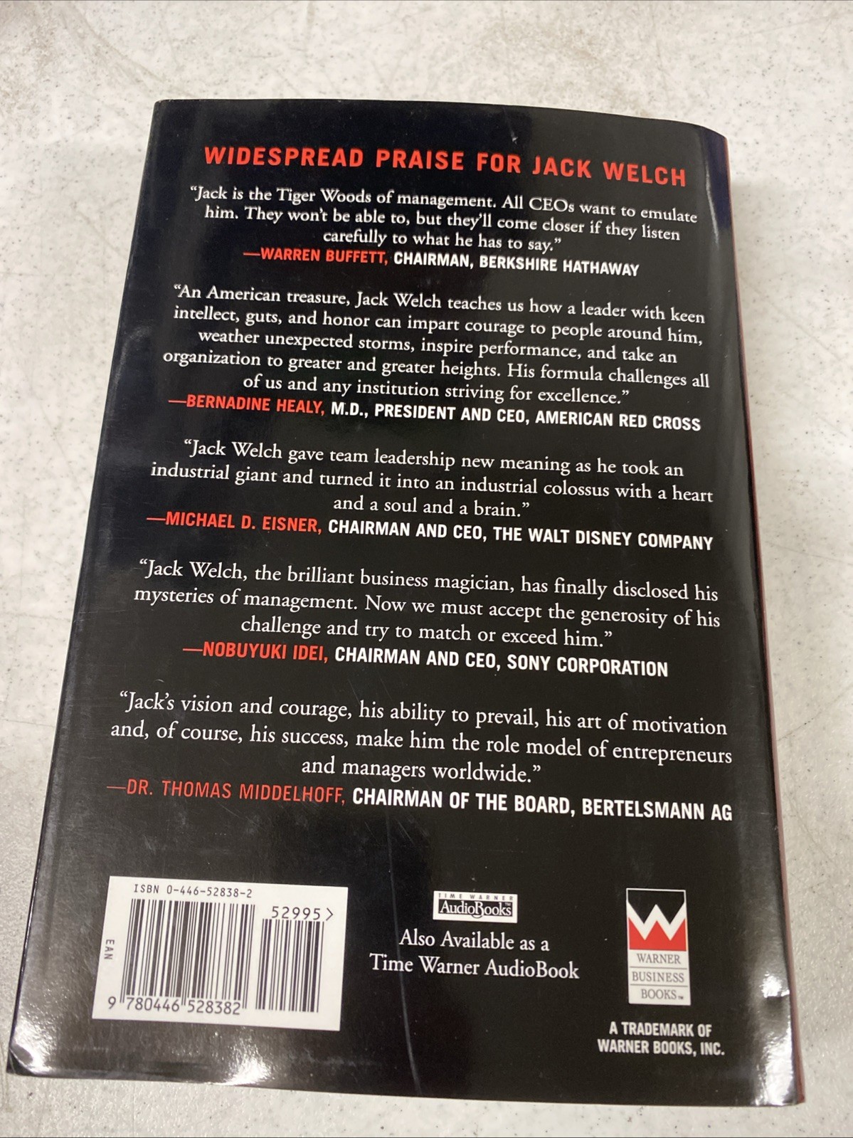 SIGNED COPY Jack: Straight from the Gut by Jack Welch Hardcover 1st Ed. 2001