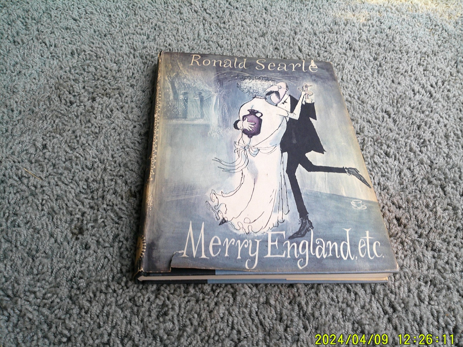 MERRY ENGLAND, ETC. Cartoons by Ronald Searle. 1st US edition 1957 w/Dust Jacket