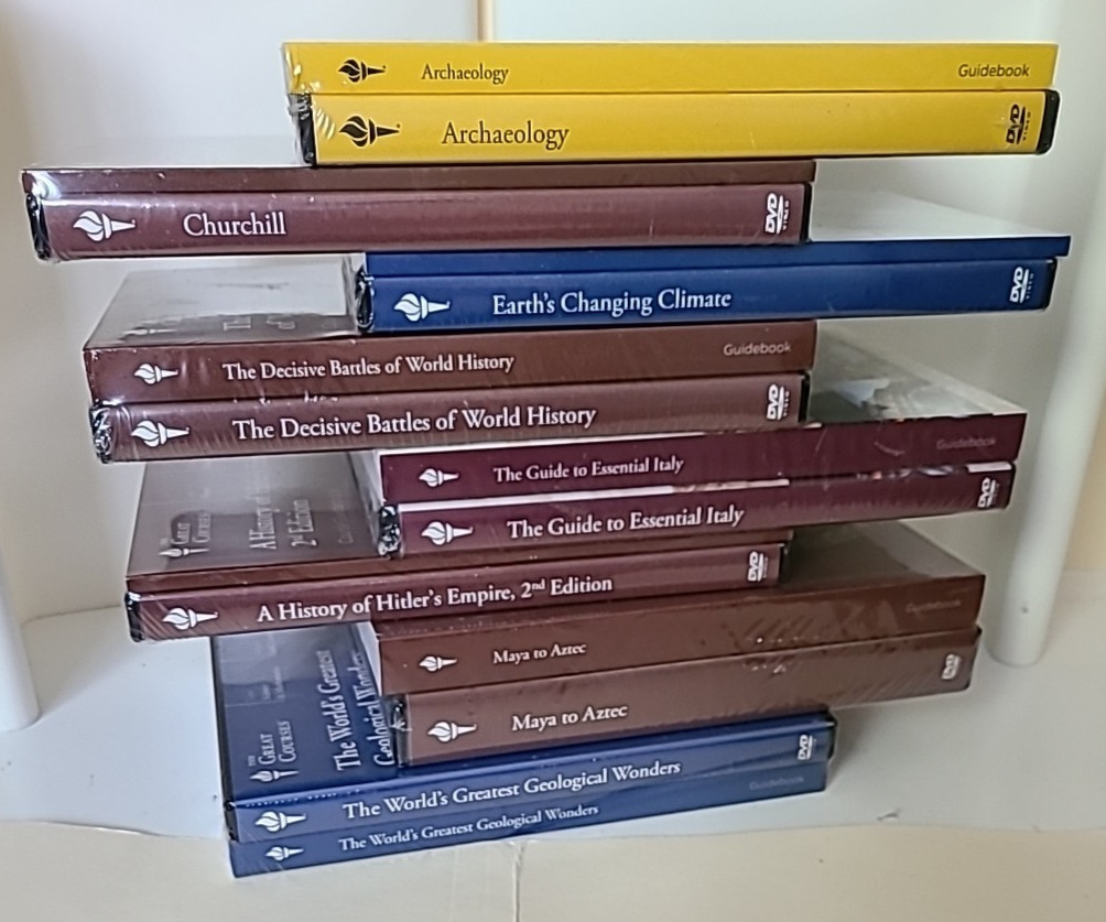 Great Courses BRAND NEW complete sets [DVDs & Course Guidebooks] Various Topics
