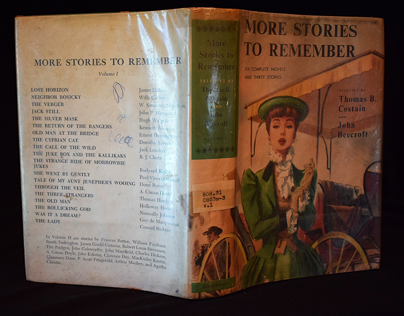 More Stories To Remember by Costain/Beecroft~c1958~Hardcover~Pages 440~Ex Lib