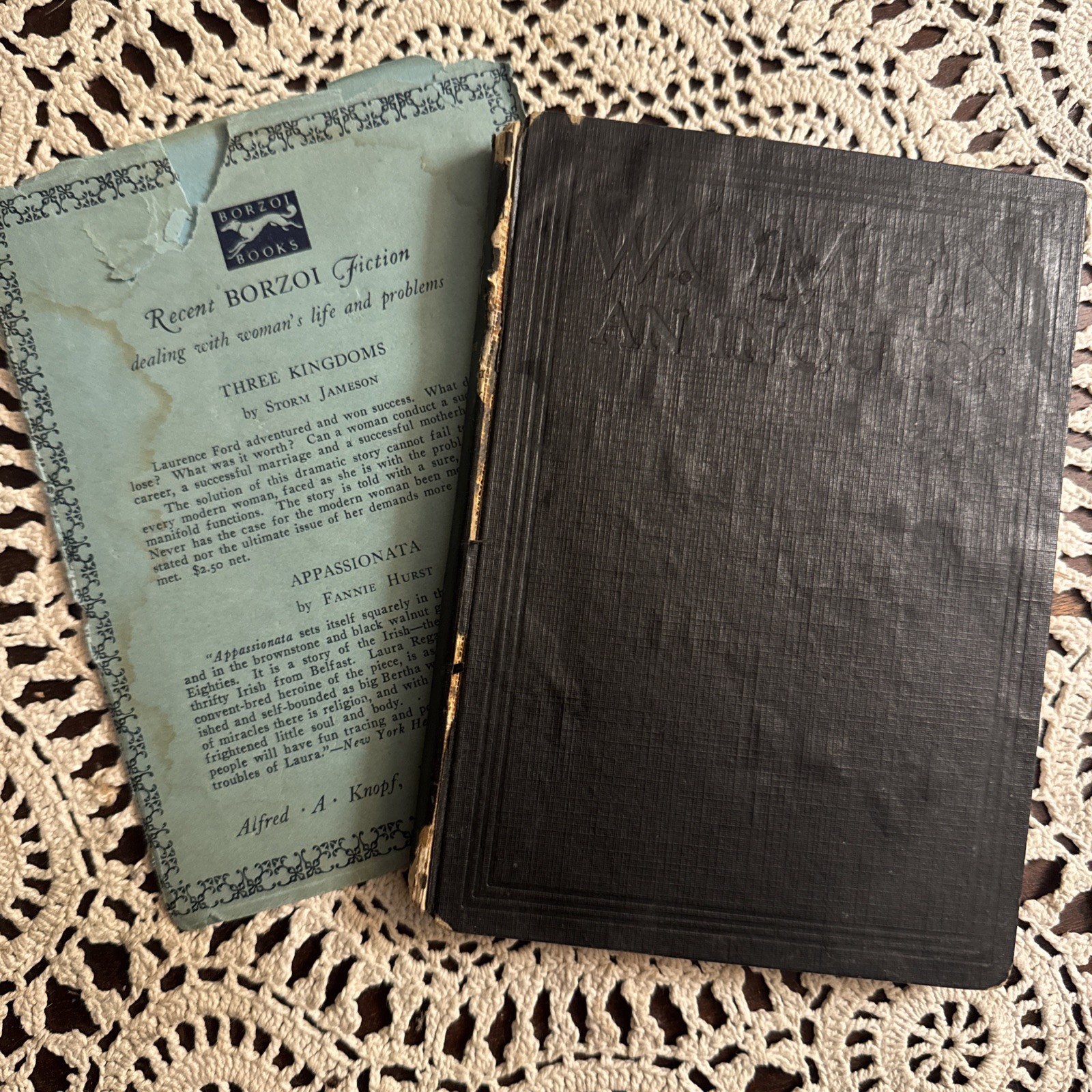 1926 “Women: An Inquiry” 1st edition Muir-pre WWII feminism