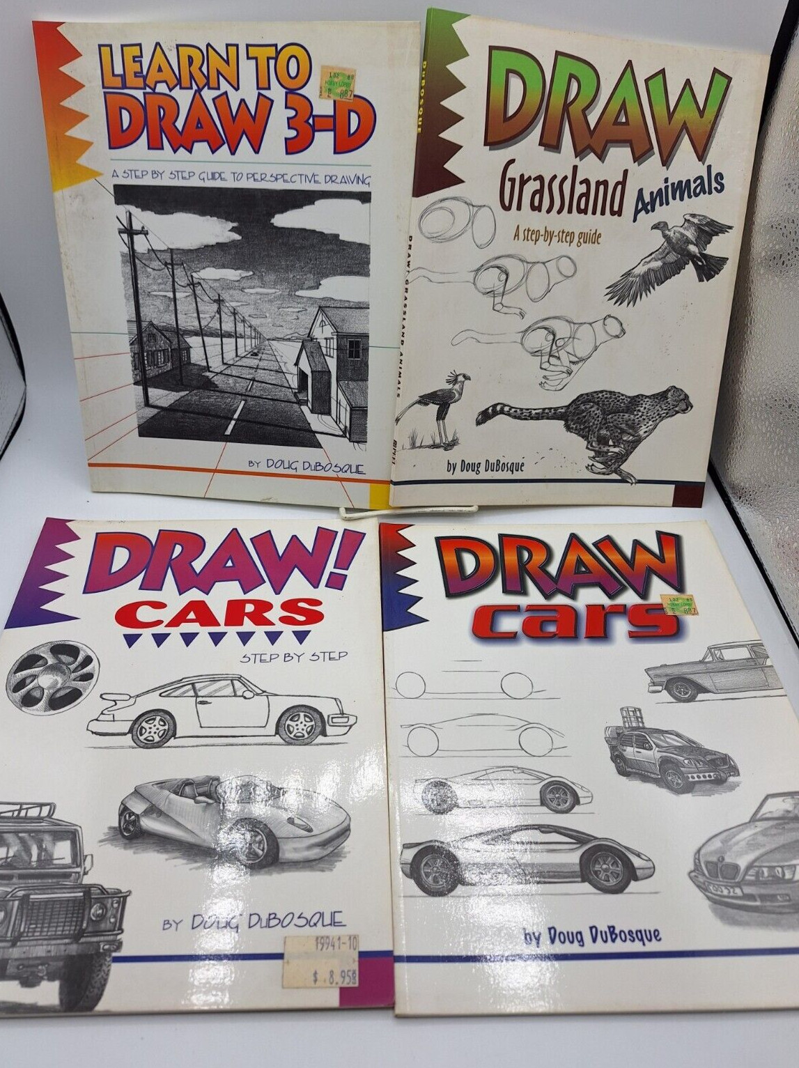 Learn to Draw Series-Doug DuBosque Lot of 4; Great Illustrated Instructions