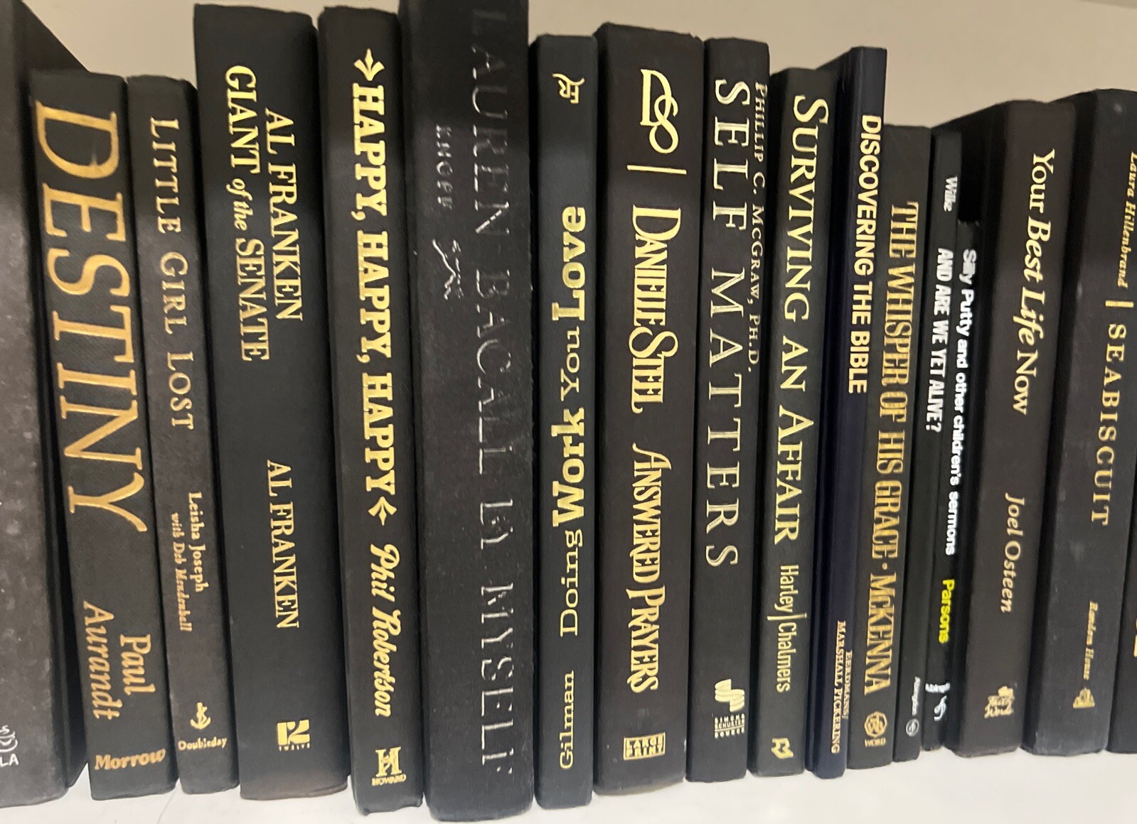 Lot of 5 Vintage Black Hardcover Books Shelf Staging Old Decor Free Shipping