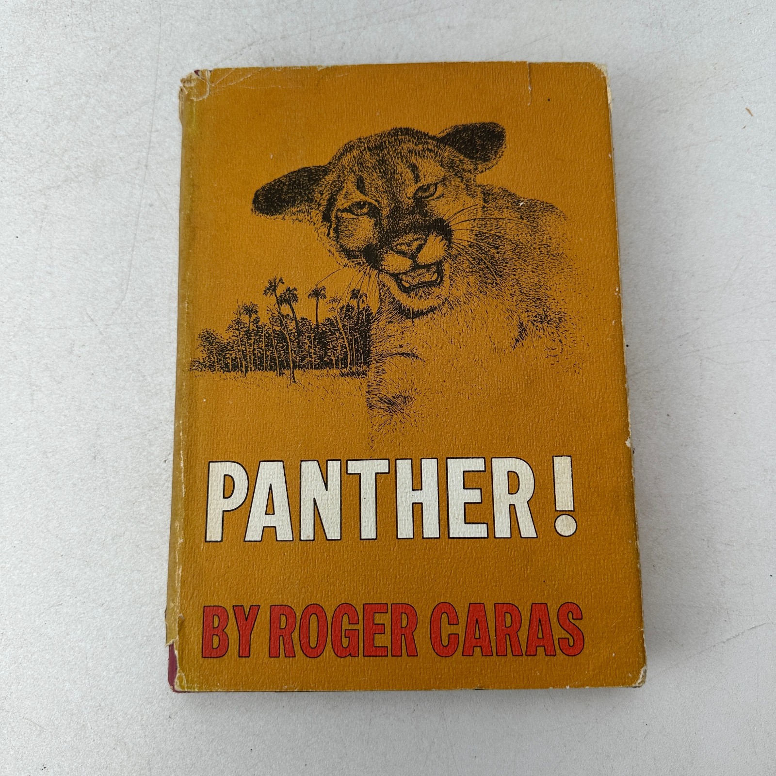 Panther! Roger Caras HC DJ 1969 Second Printing Little Brown & Co