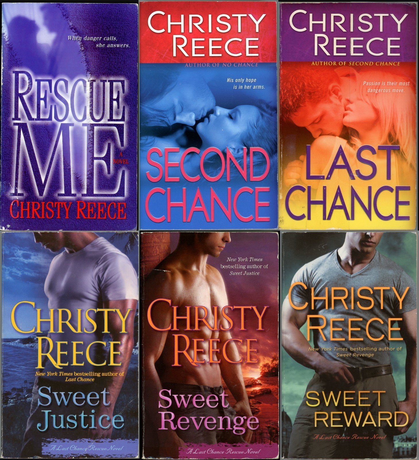Last Chance Rescue Sensual Romance Lot of 6 Paperback by Christy Reece