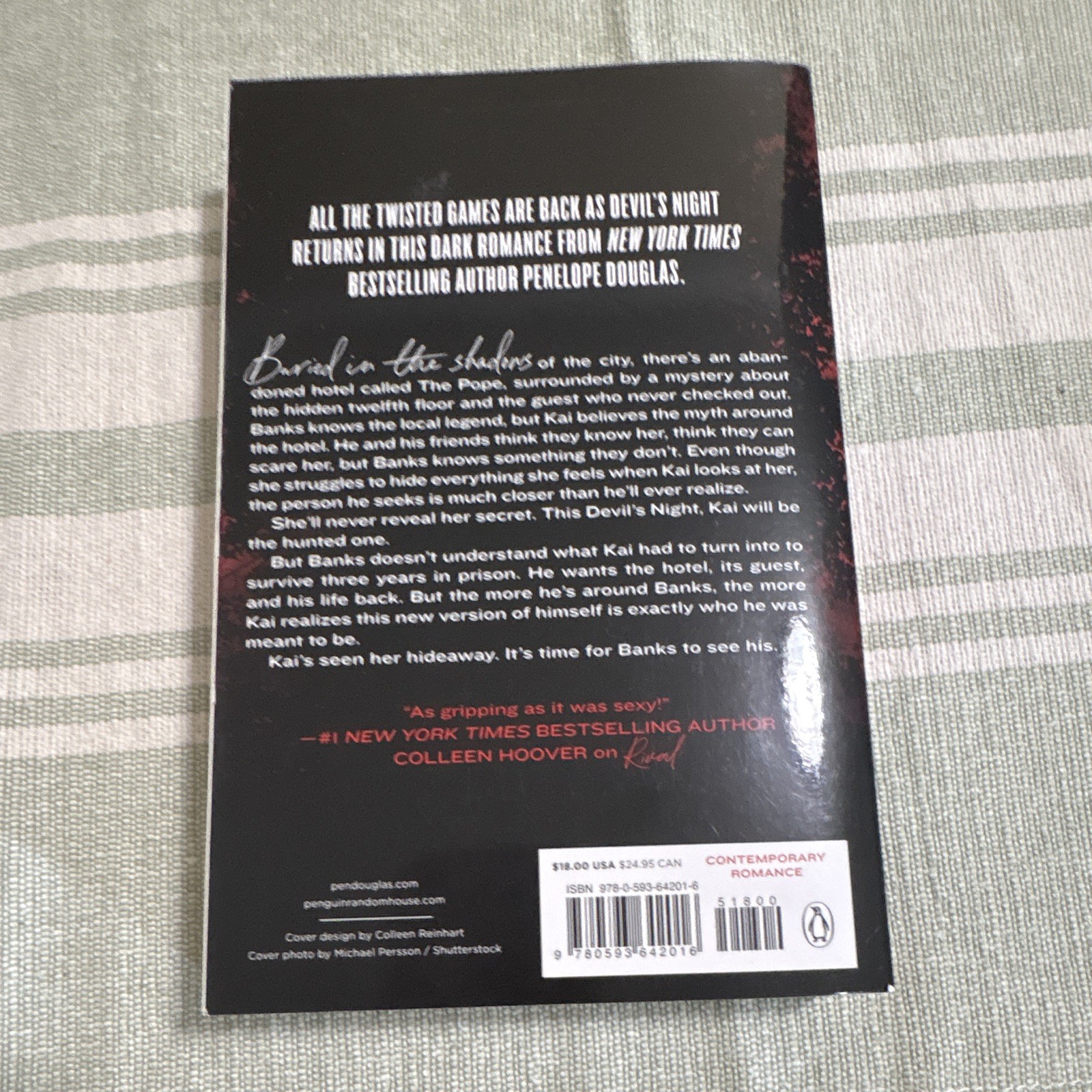 Penelope Douglas Hideaway (Devil’s Night) Paperback Berkley Bonus Material
