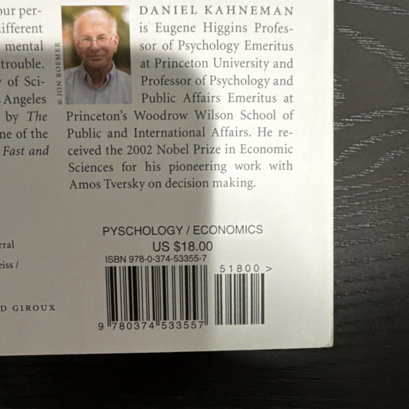 Daniel Kahneman Thinking, Fast and Slow Trade Paperback 2013 English