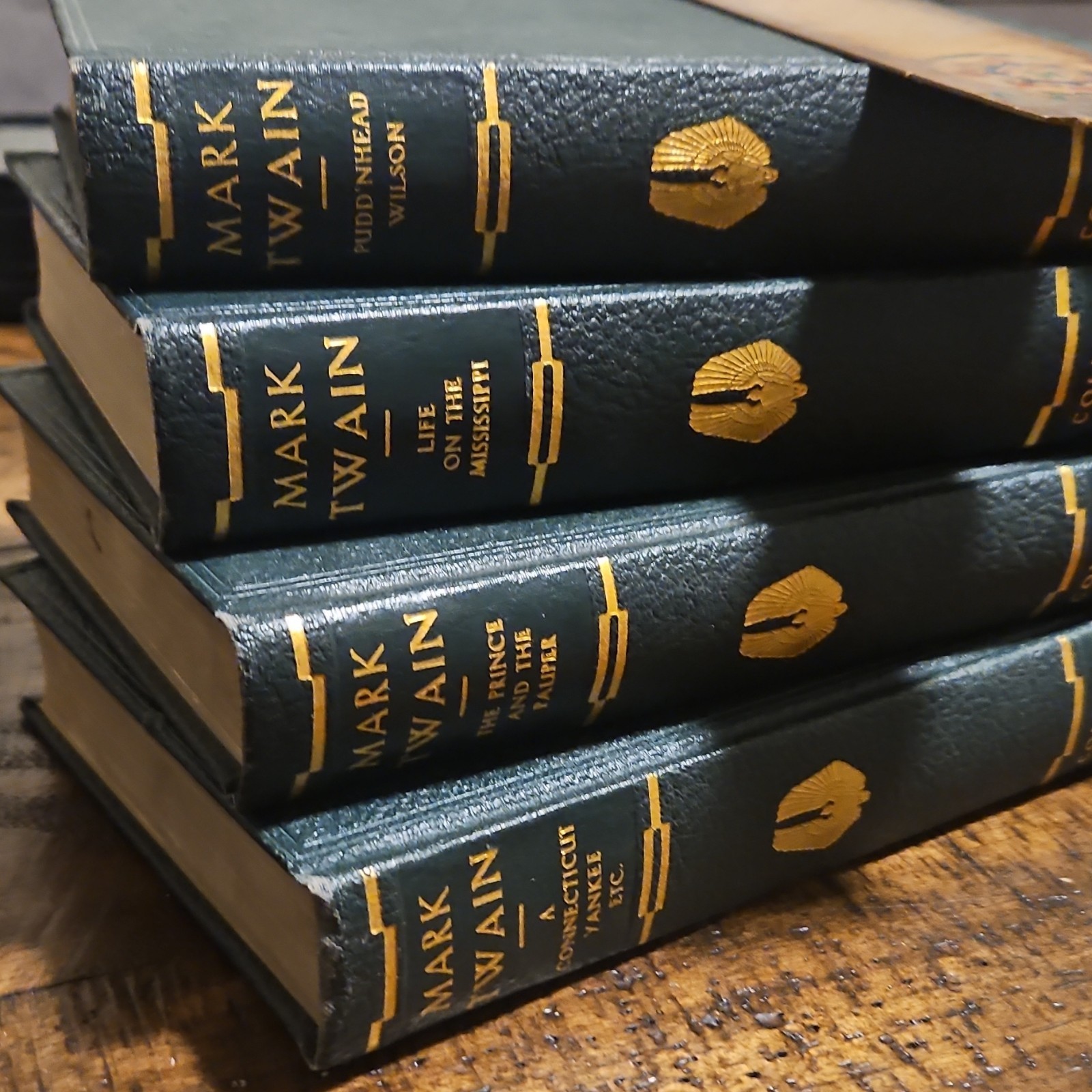 Mark Twain Illustrated Authorized Edition Set HC P.F. Collier 1922 4 Classics