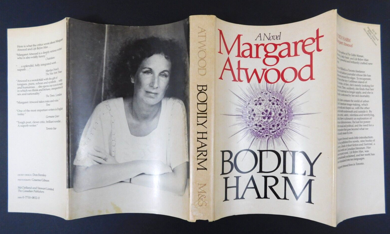 MARGARET ATWOOD 1st edition BODILY HARM 301 pages 1981 Early novel