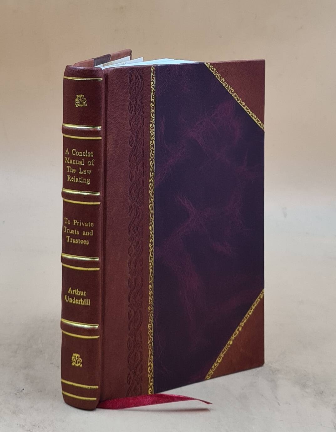 A Concise Manual Of The Law Relating To Private Trusts And Trust [Leather Bound]