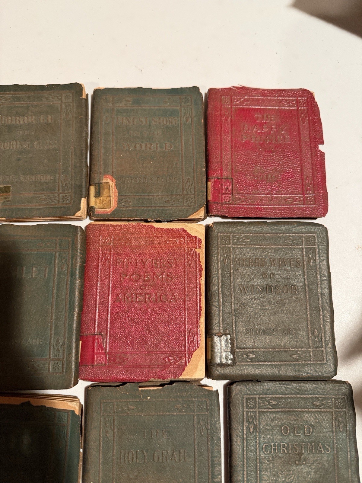22 Vintage Antique 1920-24 England Little Leather Library Books