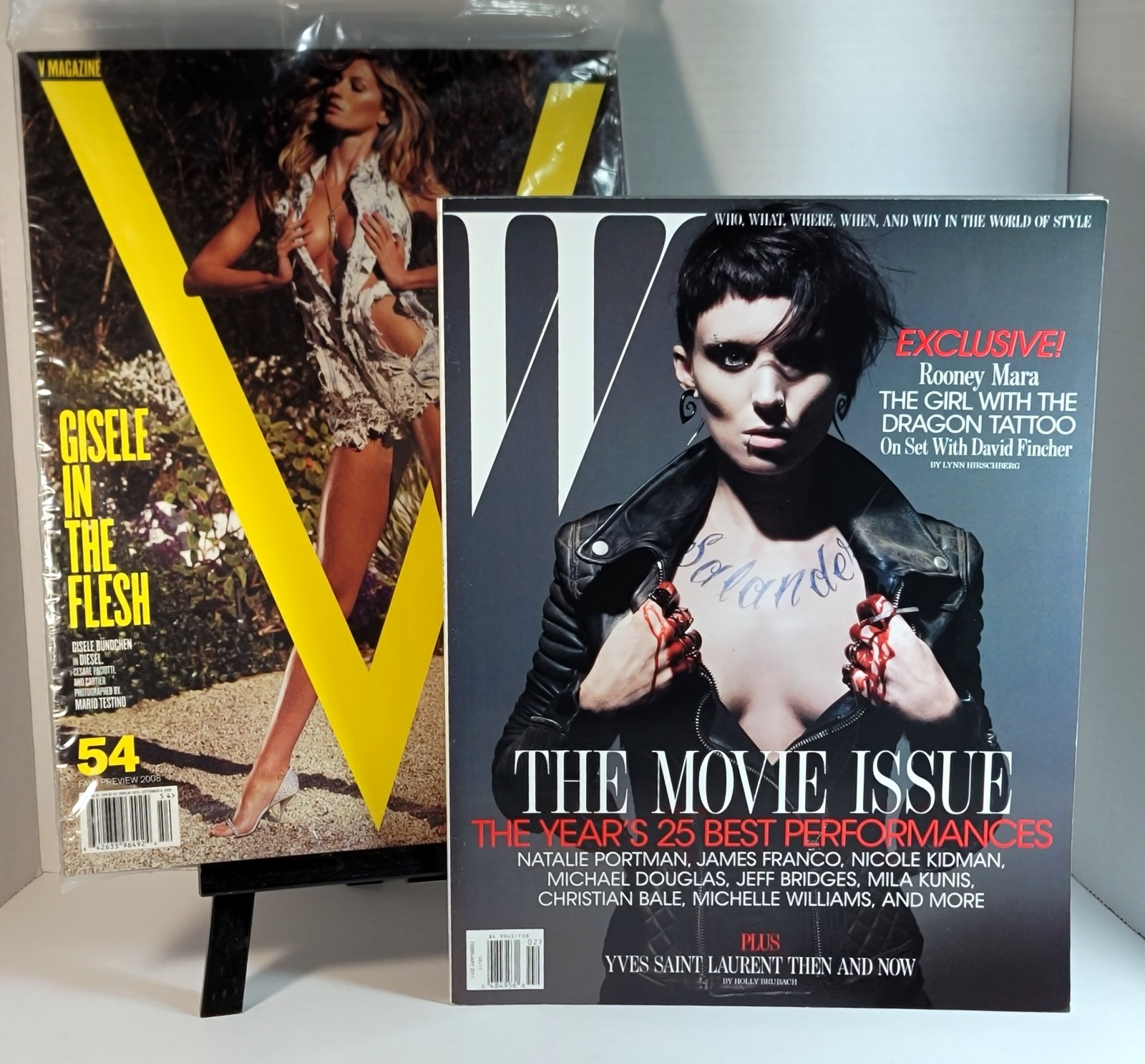V MAGAZINE 54 FALL 2008 GISELE & W FEB 2011 MOVIE ISSUE – FASHION MODELS CELEBS