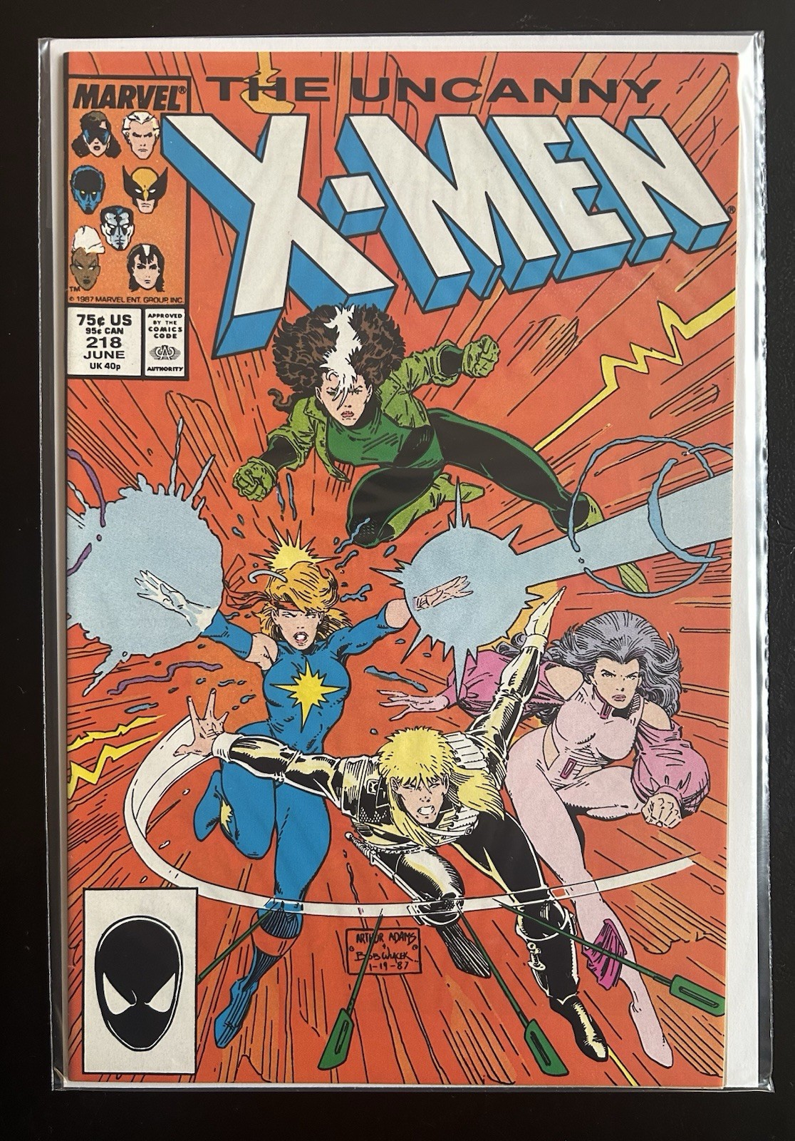Uncanny X-Men (Vol 1) #218, June 87, Direct Edition, BUY 3 GET 15% OFF