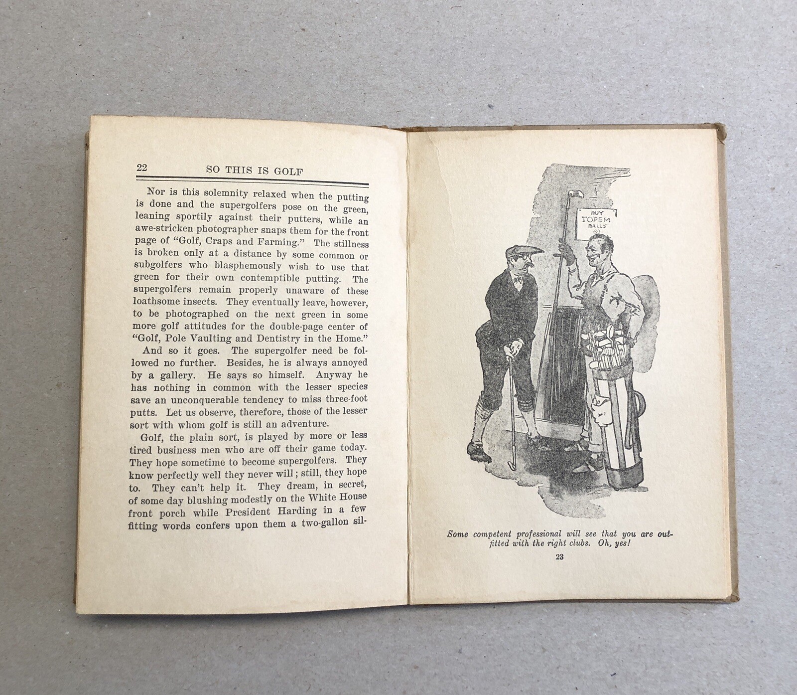 So This is Golf! Harry Leon Wilson Illus M.L. Blumenthal Cosmopolitan HB 1921