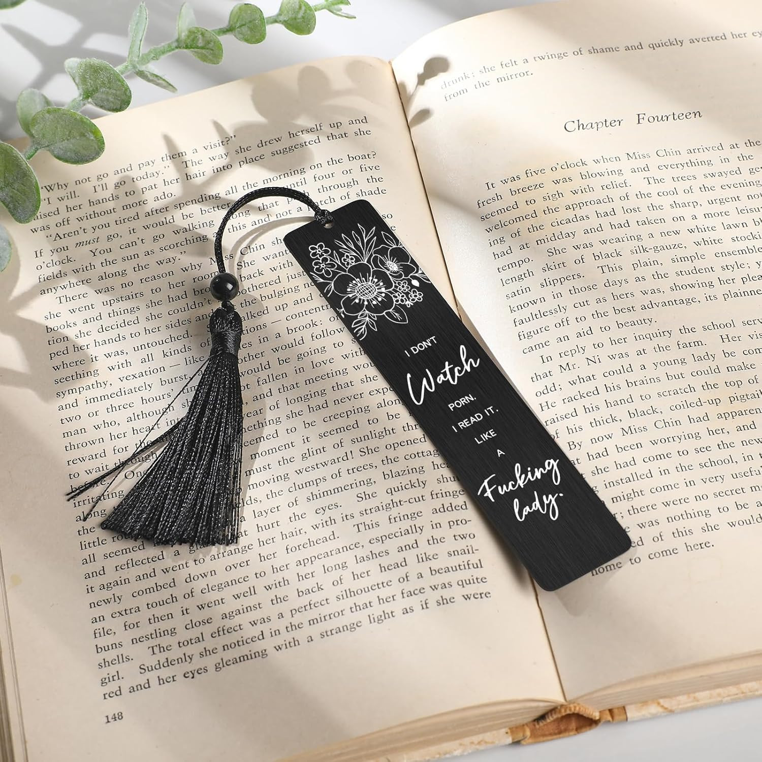Funny Bookmark Book Lovers Gift – Dark Romance Bookmark Stainless Steel Bookmark