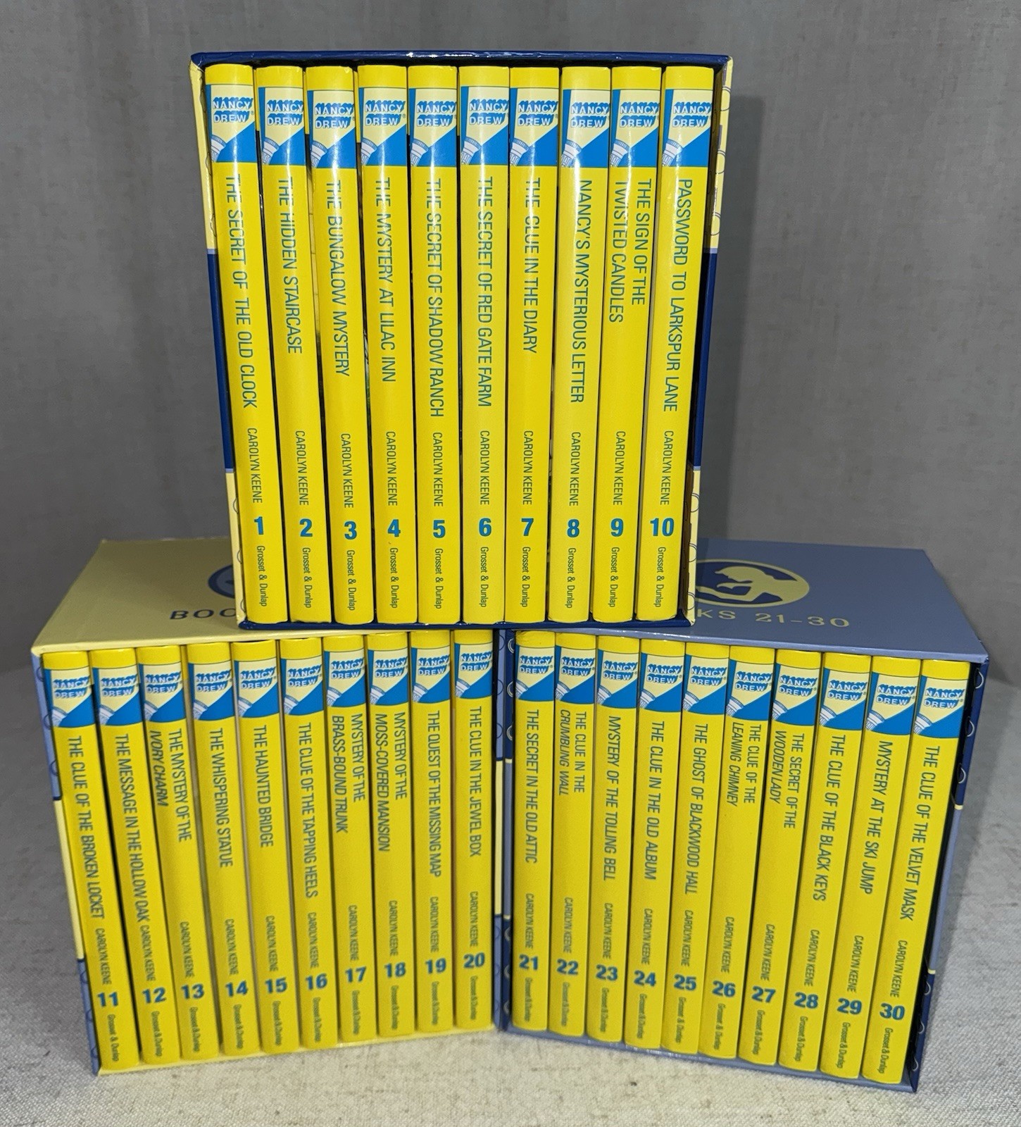 Nancy Drew Boxed Set 1–30 Flashlight Hardcover Edition Carolyn Keene Books