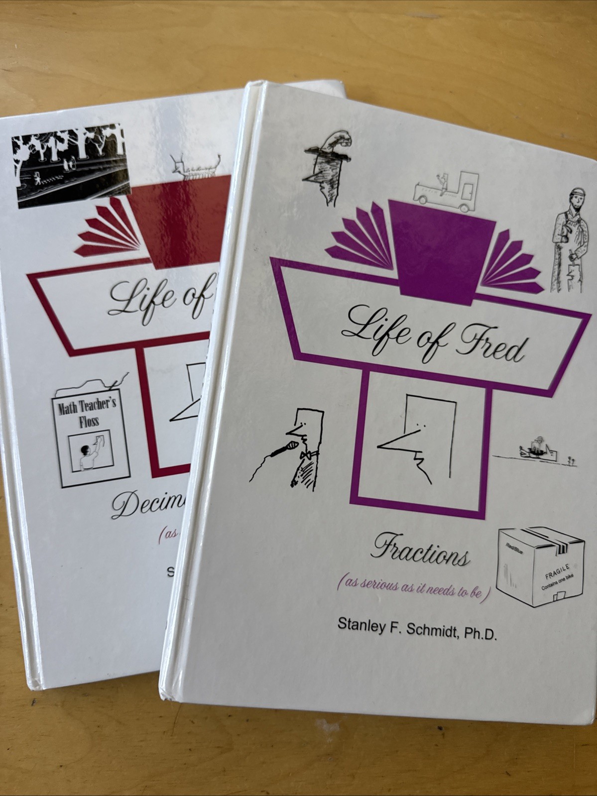 Life of Fred 2-Book Set : Fractions, Decimals and Percents FREE SHIP