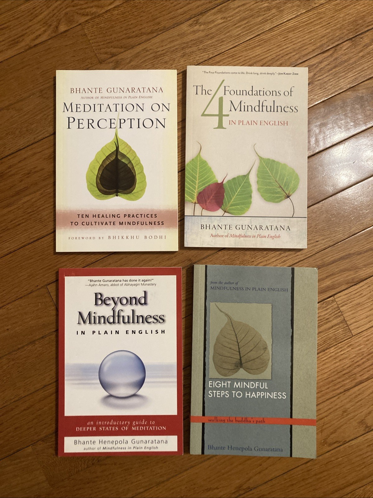 Lot of 4 books by Bhante Henepola Gunaratana ( Paperback )