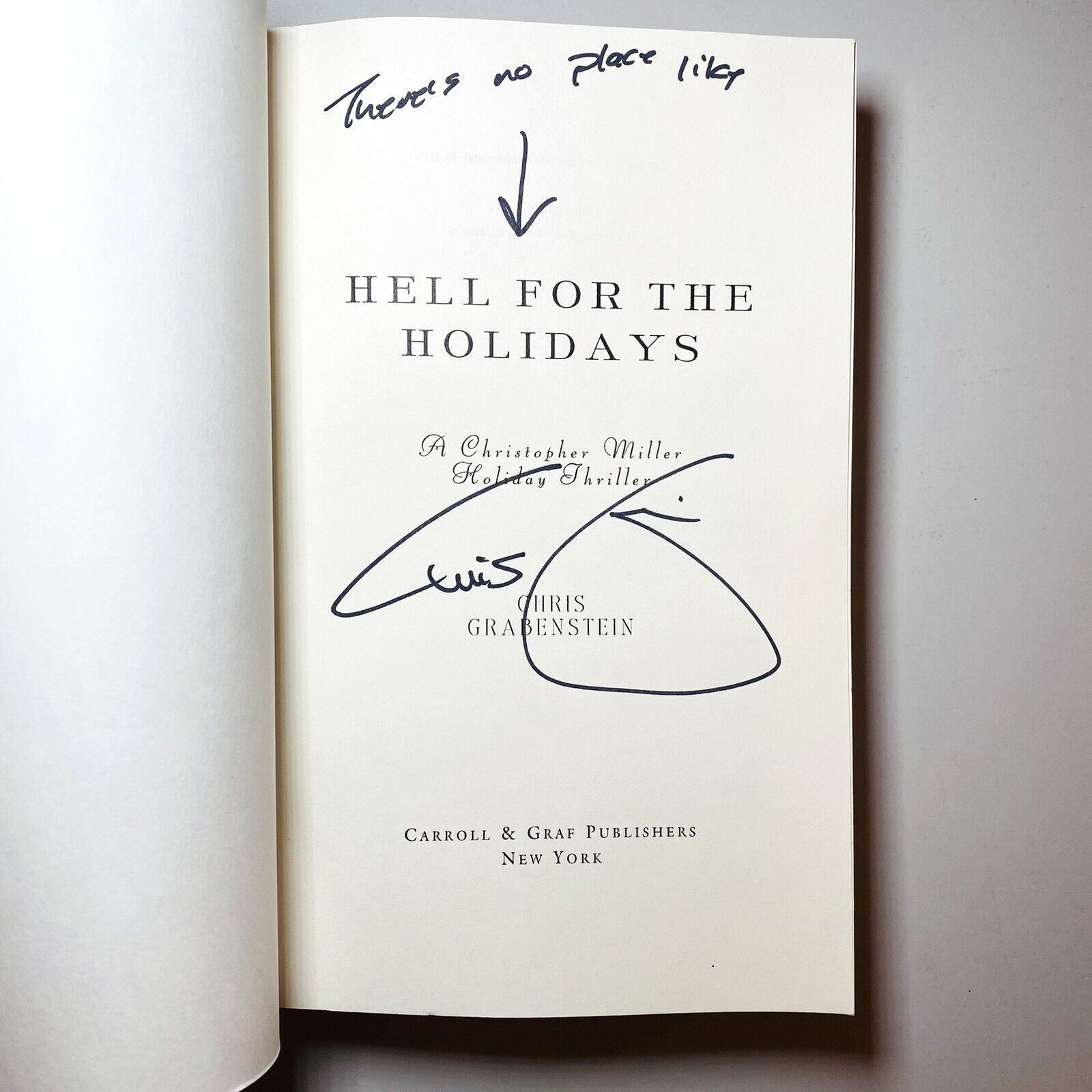 SIGNED Hell for the Holidays Chris Grabenstein Advance Reading Copy Trade PB