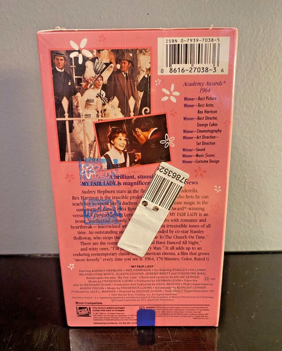 MY FAIR LADY Photo Book 1964 + VHS Factory Sealed 1991 Audrey Hepburn Lot of 2