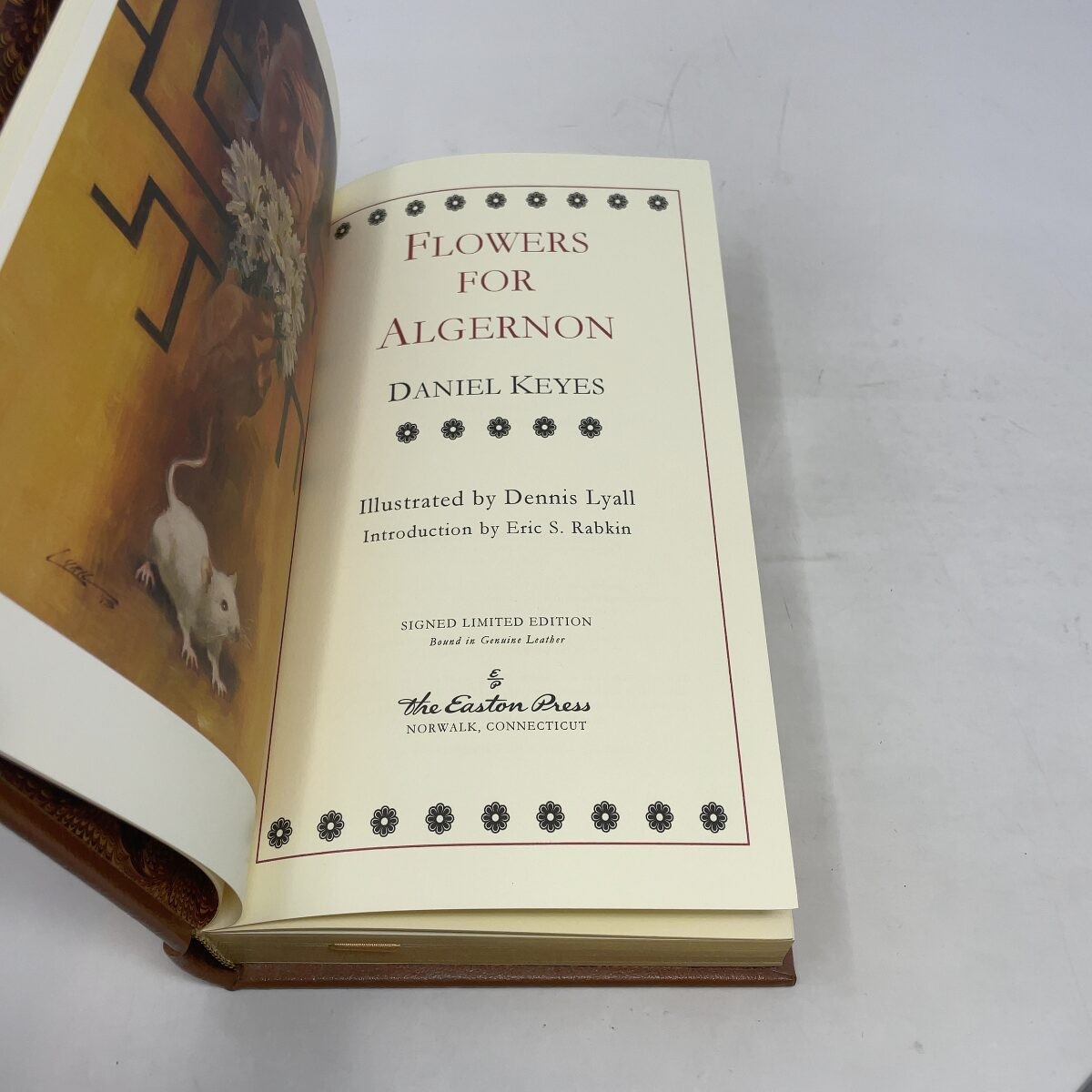 Flowers For Algernon by Daniel Keyes HC First Thus Like New 2013 Signed