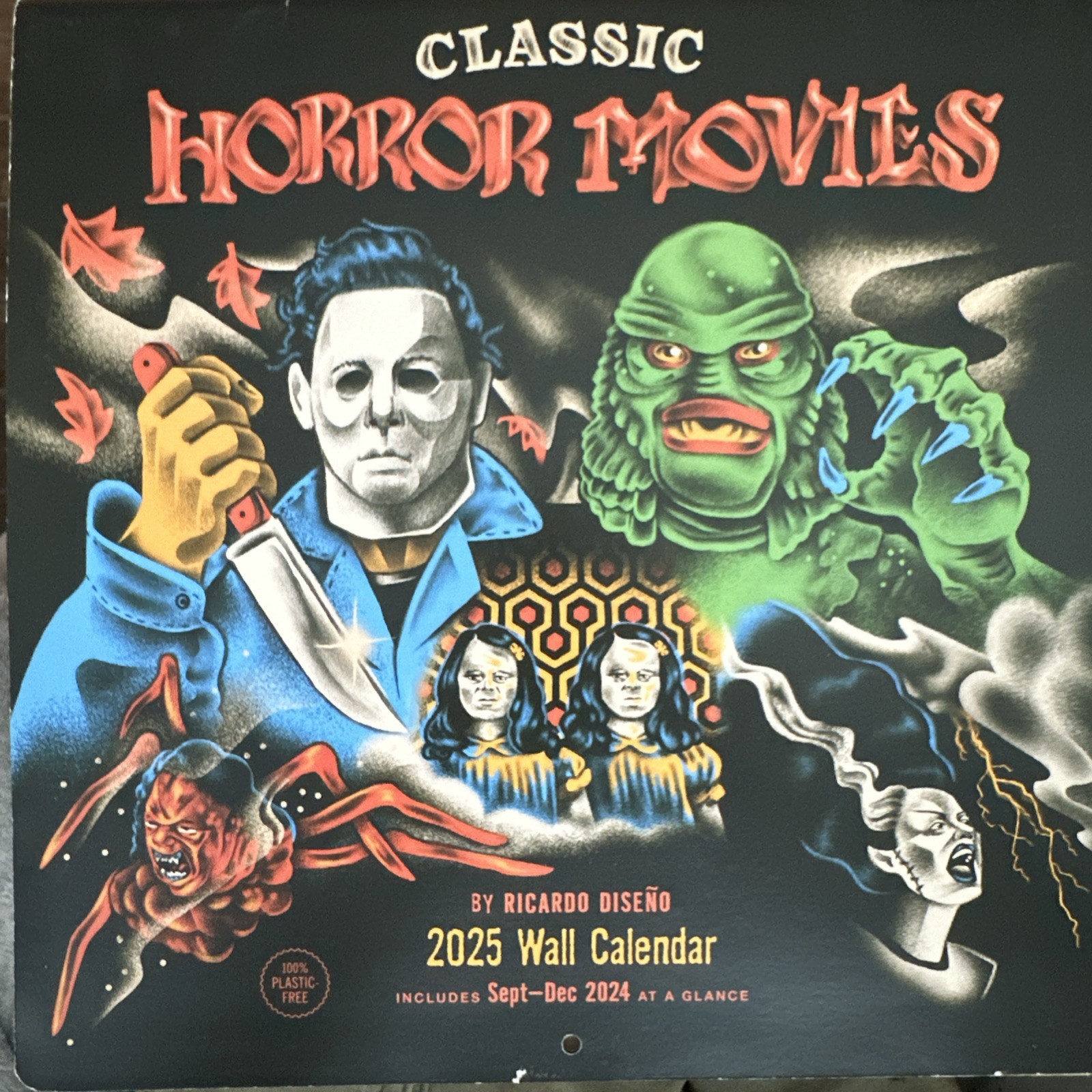 CLASSIC HORROR MOVIES 2026 Wall Calendar Ricardo Diseno Artwork