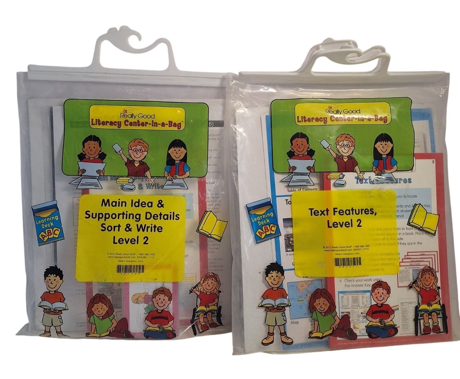 Literacy Center Grades 3-5 Level 2 Main Idea Text Features Really Good Stuff