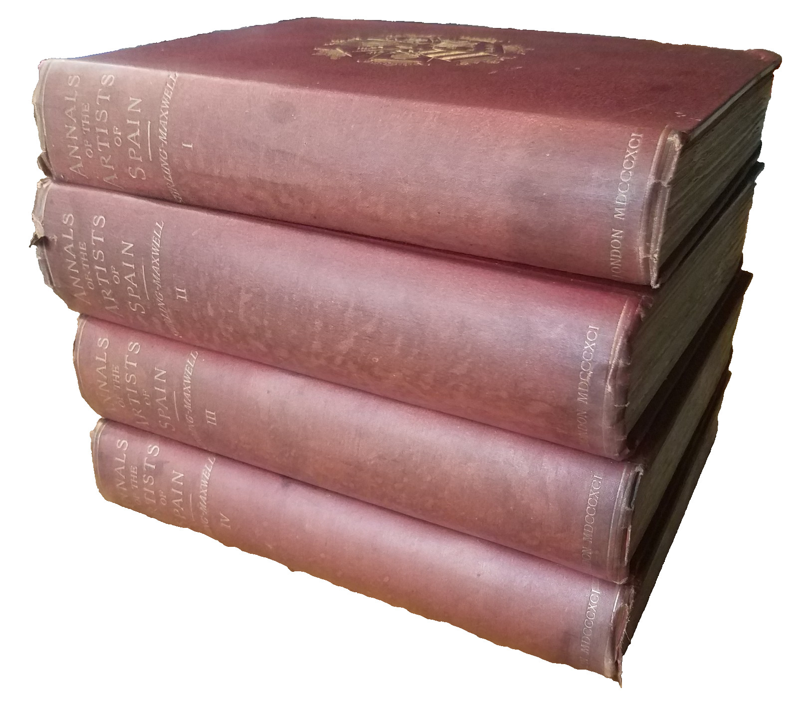 Annals of the Artists of Spain by Stirling-Maxwell 4 Vol Set Ltd Ed Nimmo 1891