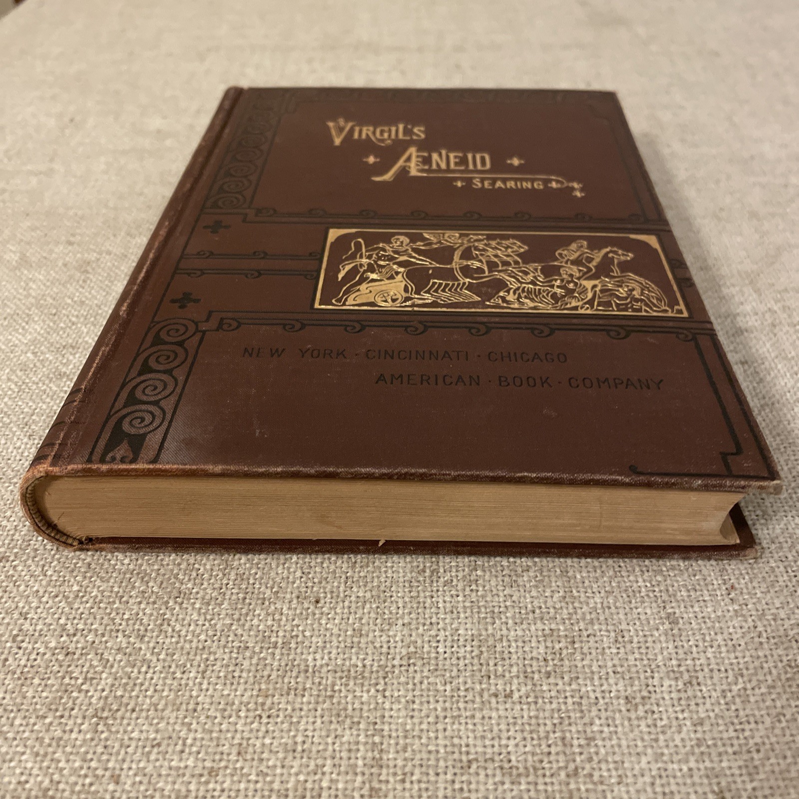 Virgil’s Aeneid With Explanatory Notes, Lexicon And Map By Edward Seating 1897