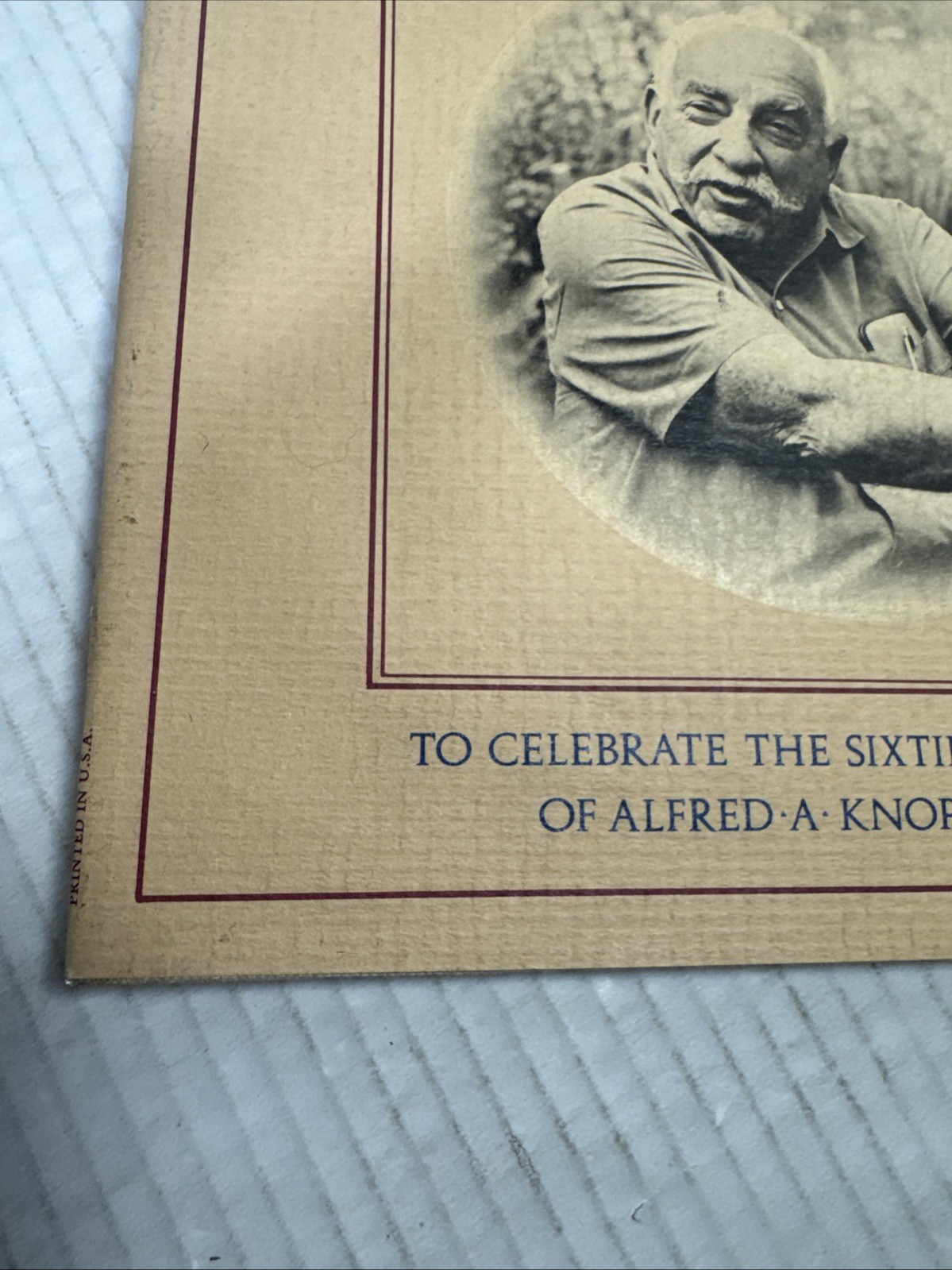 Sixty Photographs to Celebrate the Sixtieth Anniversary of Alfred A. Knopf 1st e