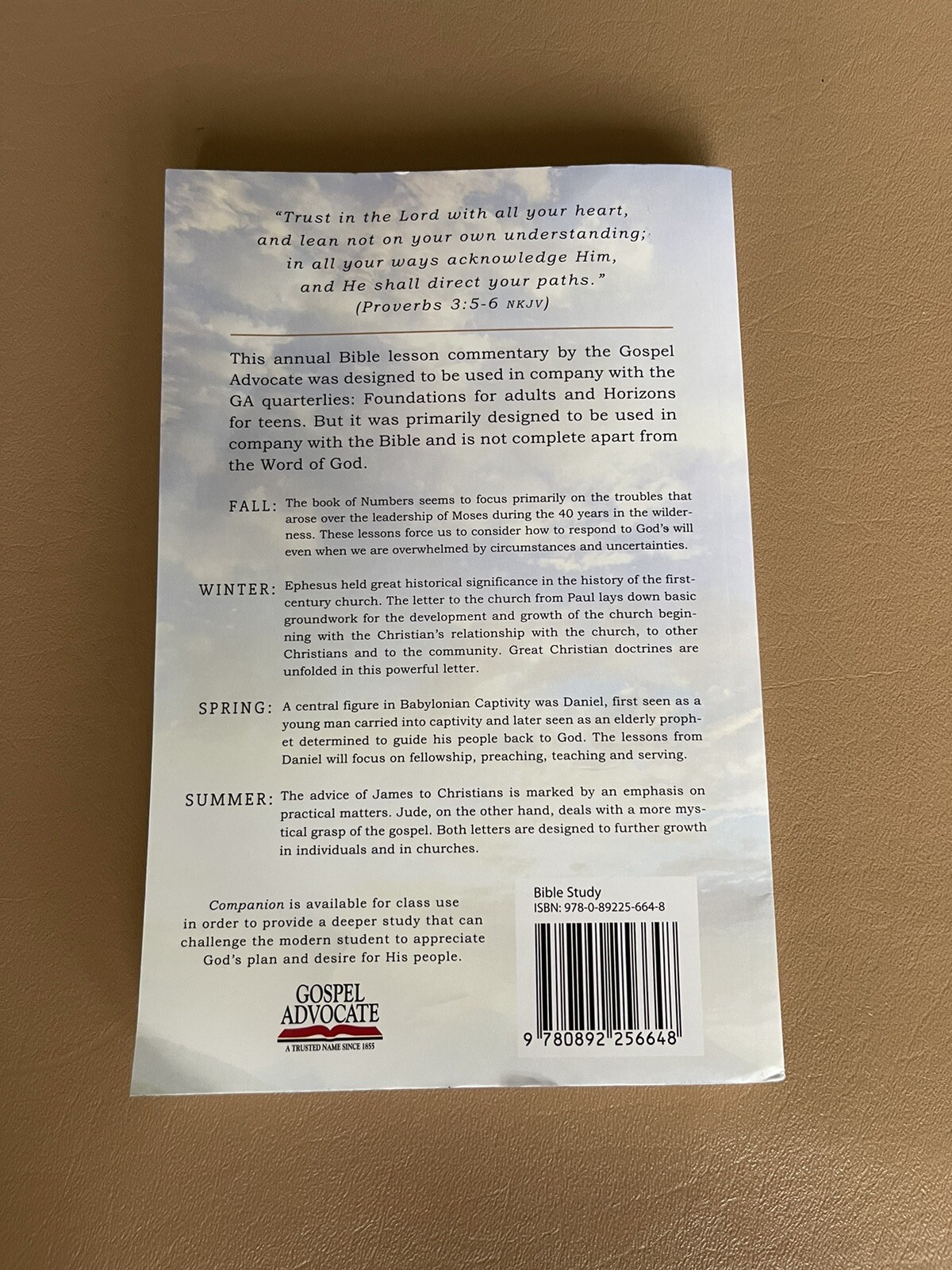 2016-2017 Annual Lesson Commentary Companion Gospel Advocate by Gospel Advocate