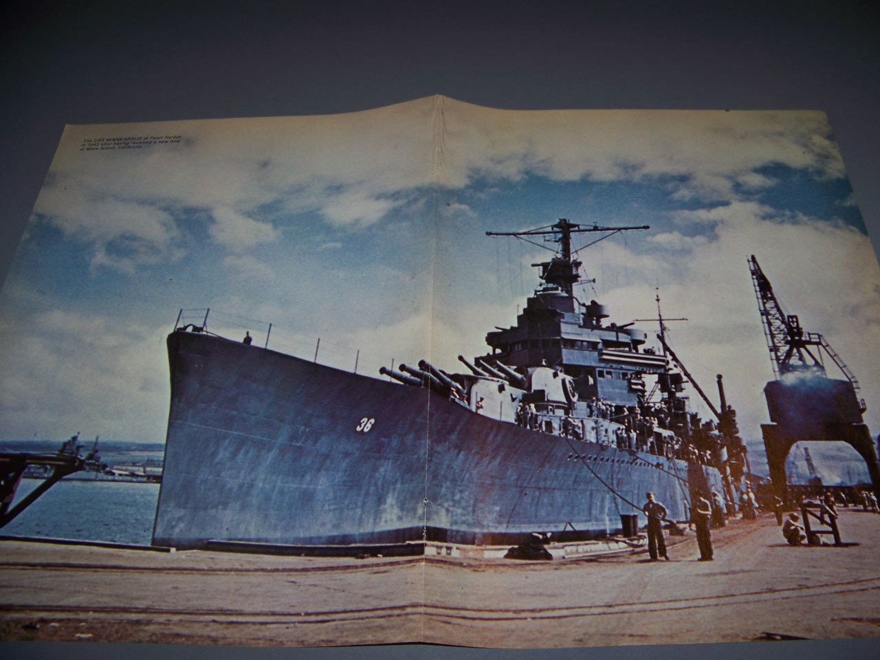 HISTORY..USS MINNEAPOLIS (CA-36) ..COLOR PHOTO PAGES ..RARE (732R)