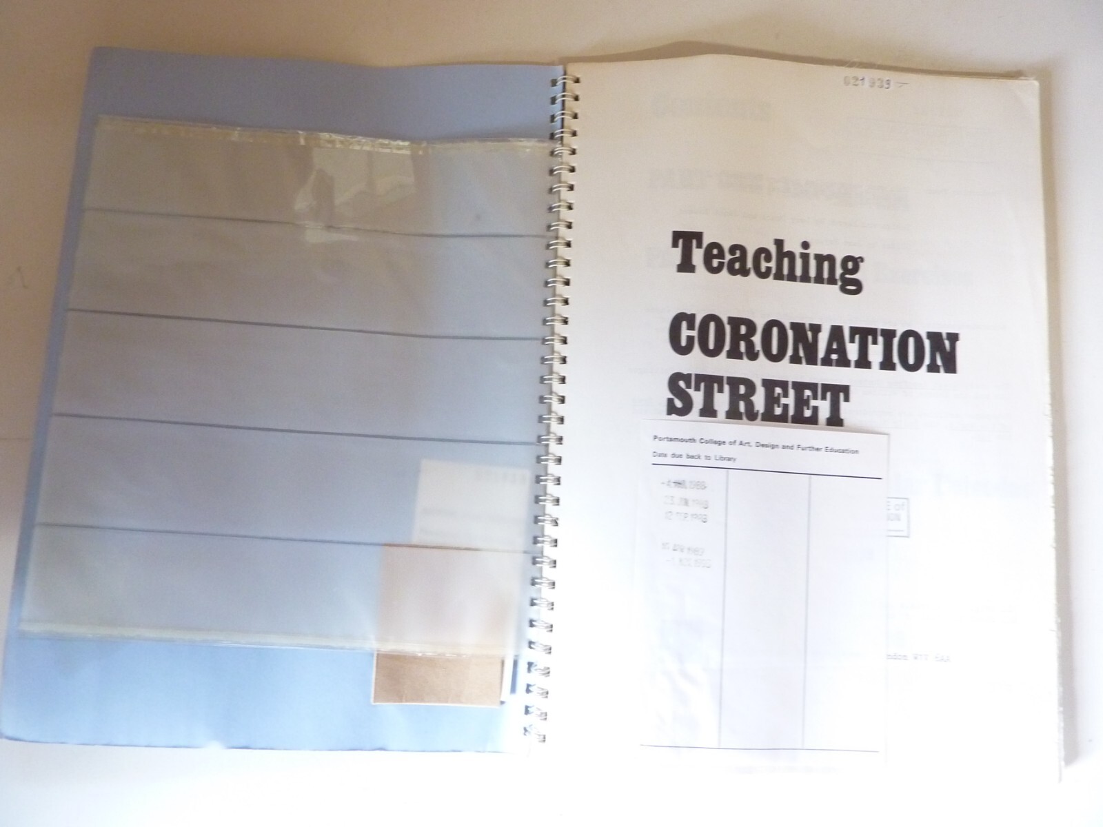 Teaching Coronation Street BFI Education Booklet 1983 (No Slides) Film & TV