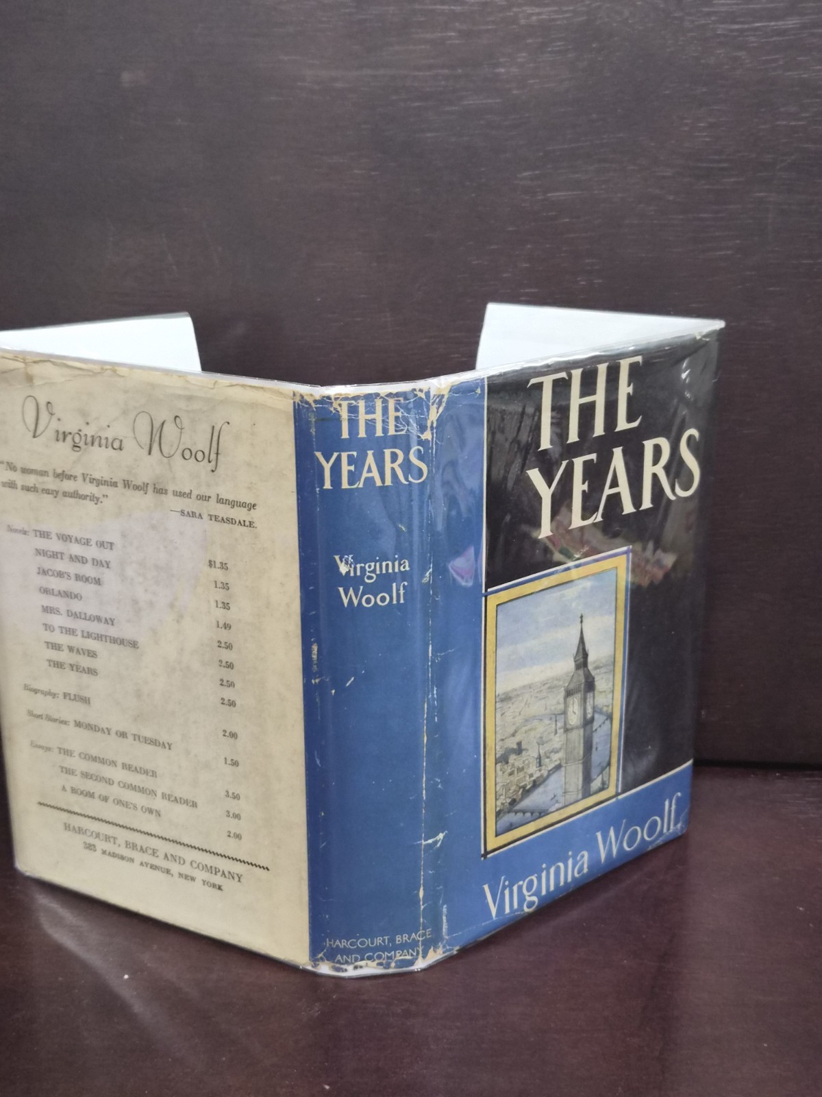 Virginia Woolf THE YEARS 1937 First Edition Trade 6th Printing HCDJ VG ​