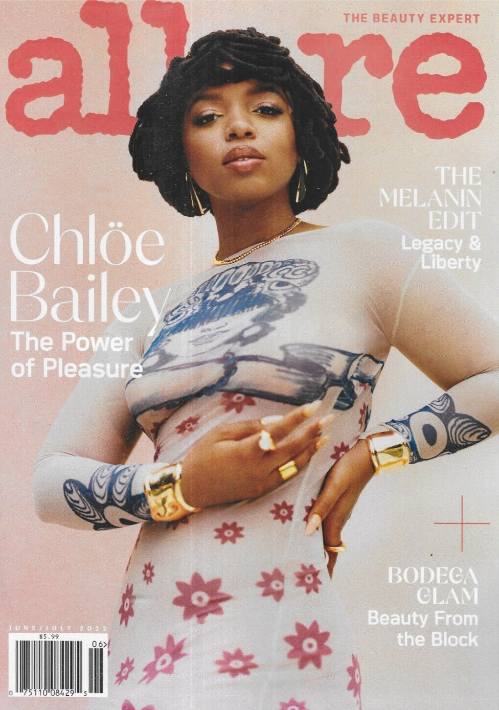Allure Magazine Chloe Bailey Fashion Beauty Hair and Makeup Melanin Edit 2022