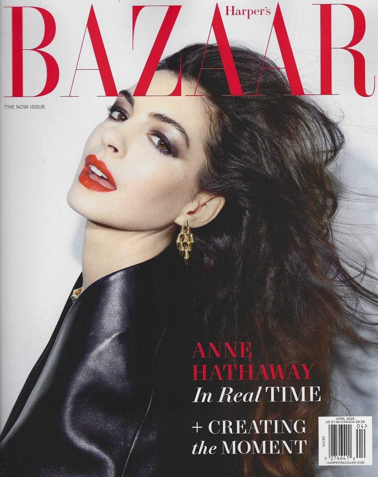 HARPER’S BAZAAR-APRIL 2026-ANNE HATHAWAY-COVER 1-NEW-FAST SHIPPING