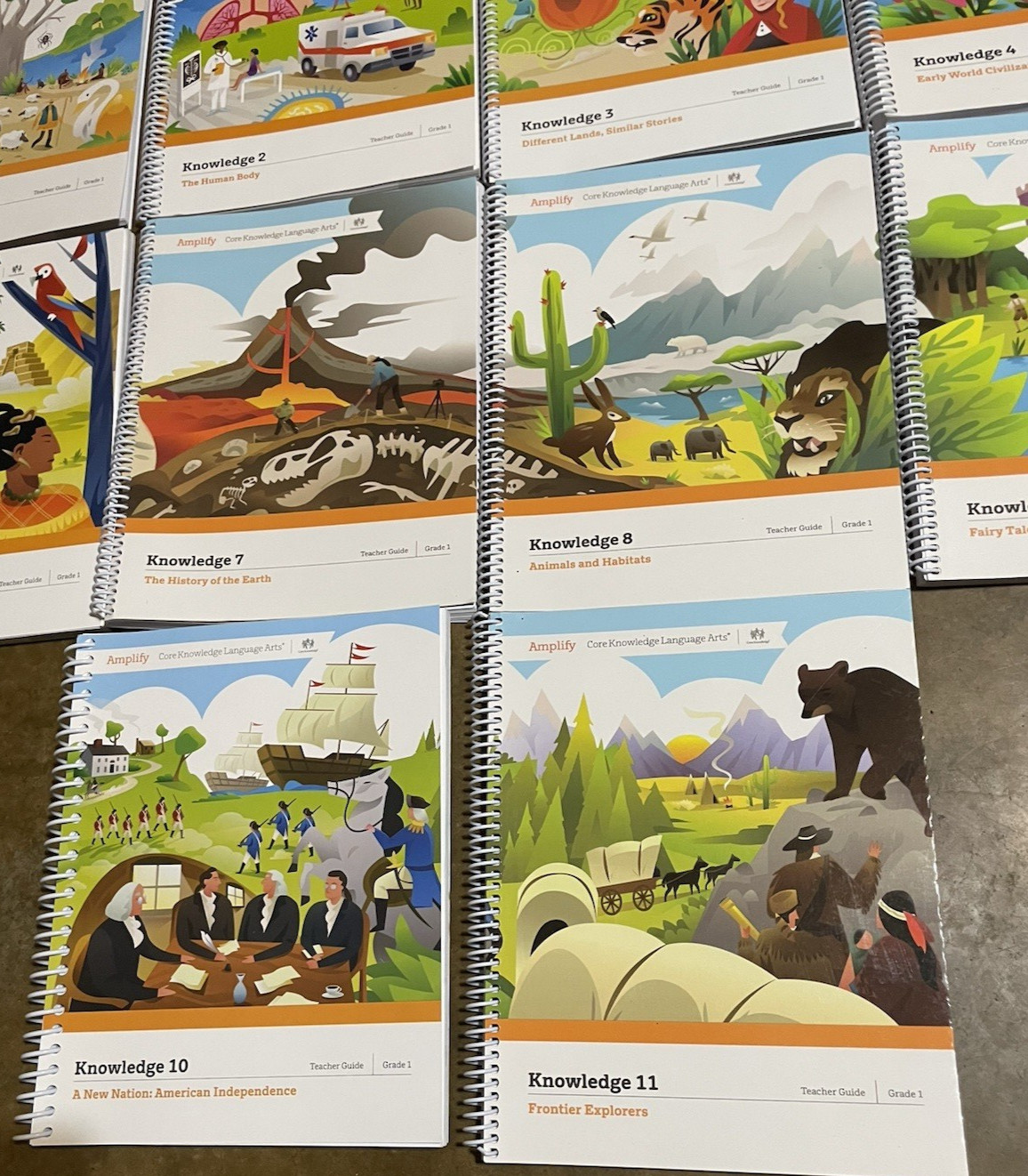 Amplify Core Knowledge Language Arts Grade 1 NEW Teacher Manual Set of 10 Books