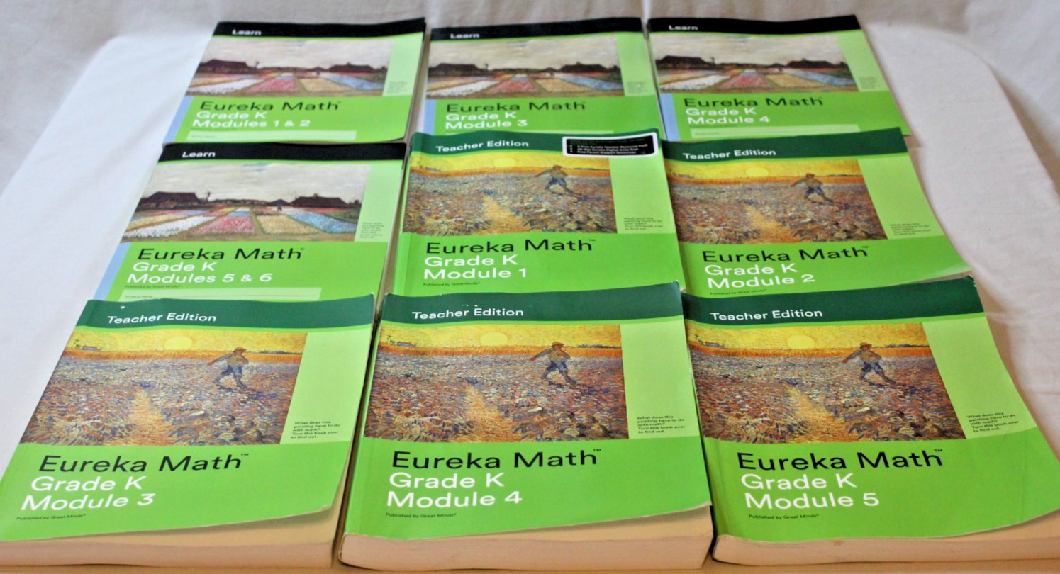 Great Minds Eureka Math Grade K Teacher & Student Edition Lot