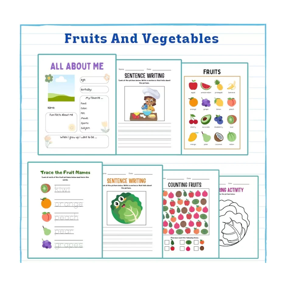 Preschool Kindergarten Mega Bundle 900++ pages – alphabet colour number kid