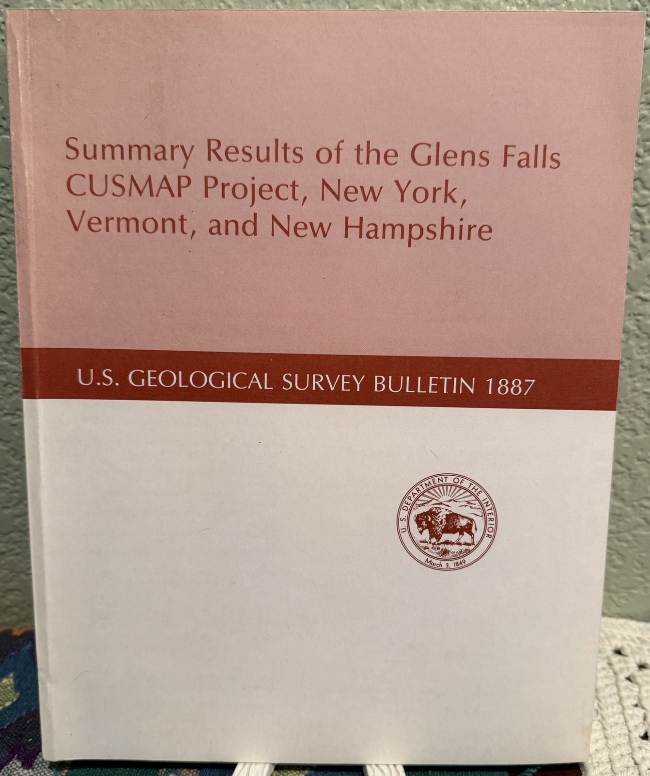 John F Slack / Summary Results of the Glens Falls Cusmap Project New York 1st ed