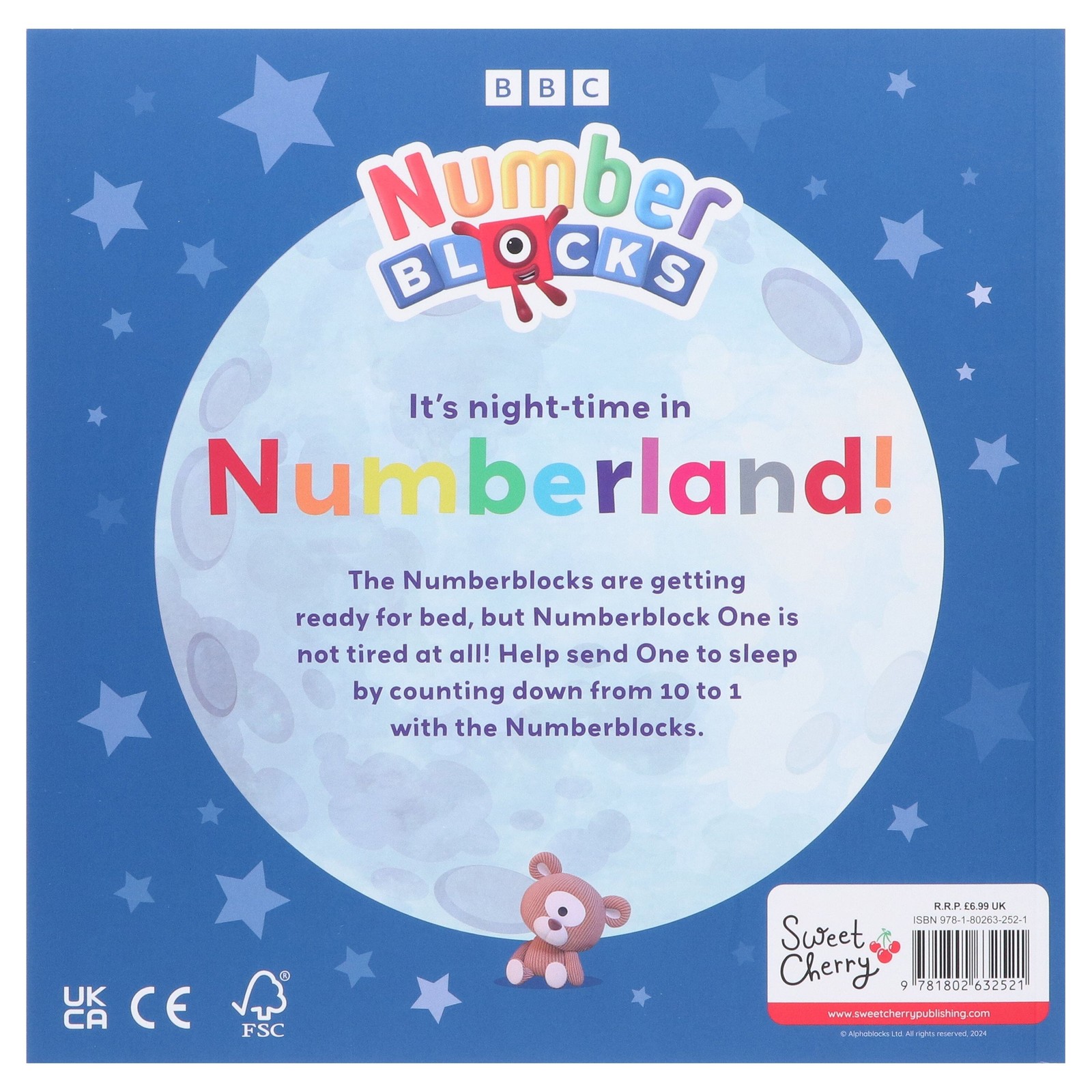 Numberblocks Countdown to Bed Storybook by Sweet Cherry Publishing – Ages 3-6